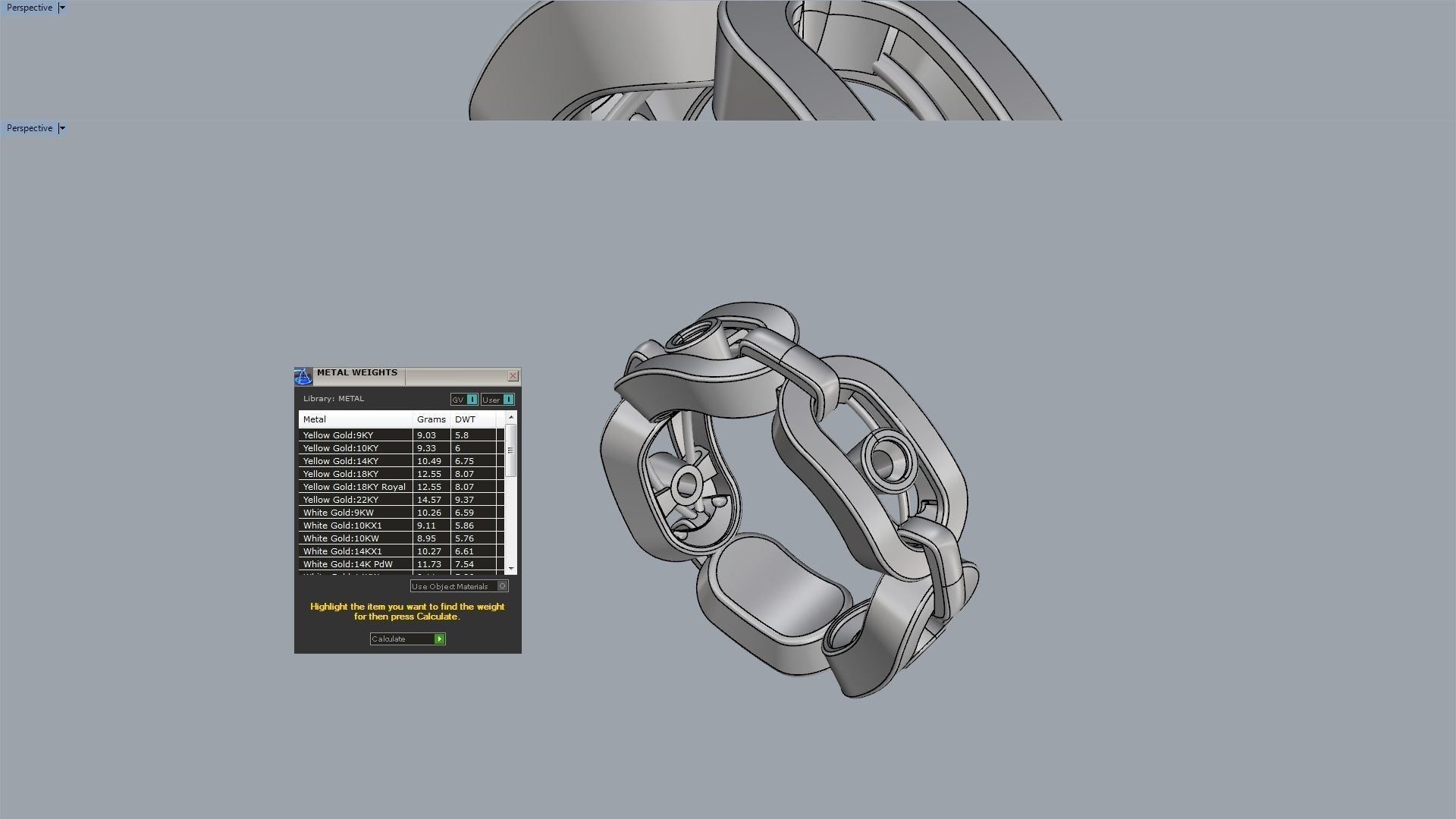 move link ring 17 5mm size 3D print model_13