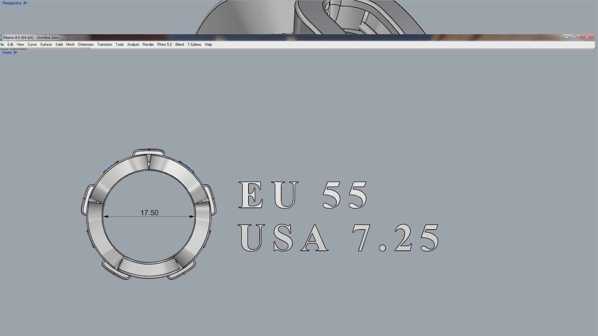 move link ring 17 5mm size 3D print model_9