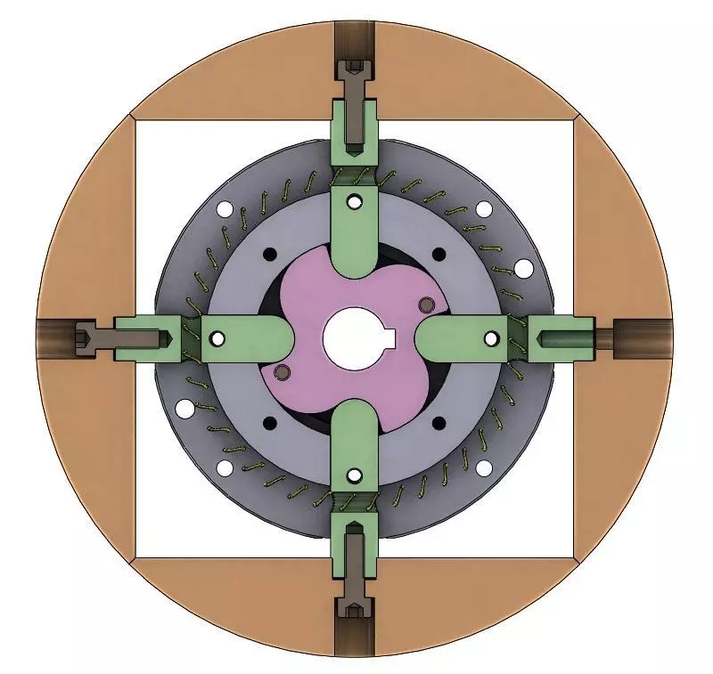 D50L10EXPA01-NOS Expanding mechanism design CNC machining 3D print model