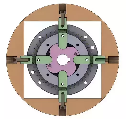 D50L10EXPA01-NOS Expanding mechanism design CNC machining 3D print model