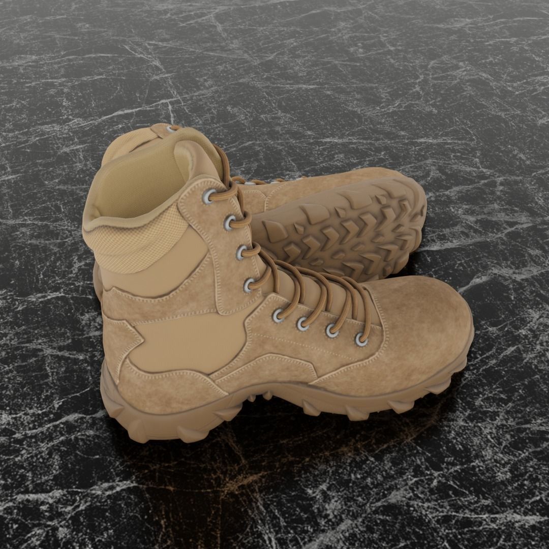 TURKISH COMMANDER BOOTS 3D - ANAFARTALAR Low-poly 3D model_3