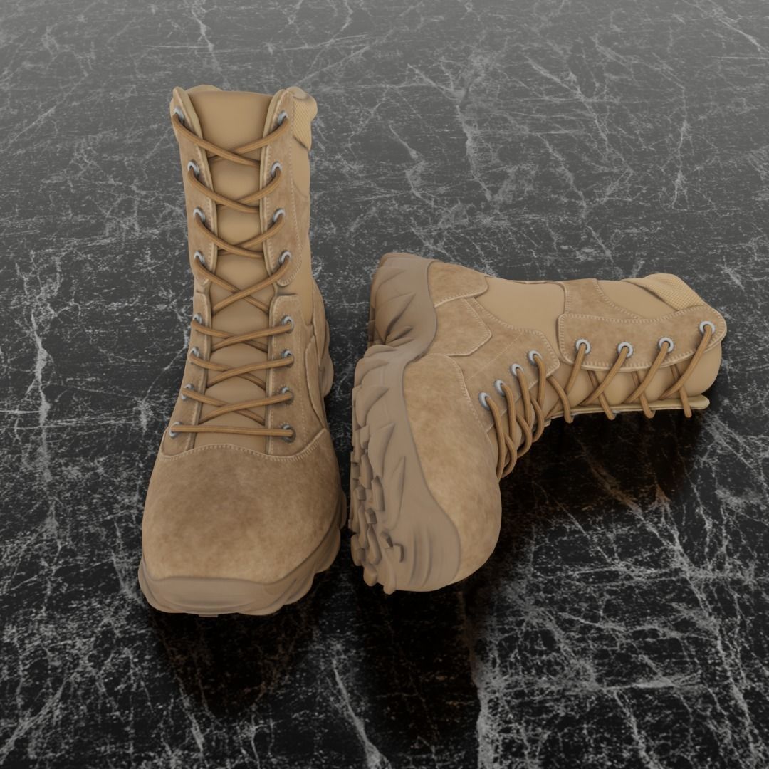 TURKISH COMMANDER BOOTS 3D - ANAFARTALAR Low-poly 3D model_5