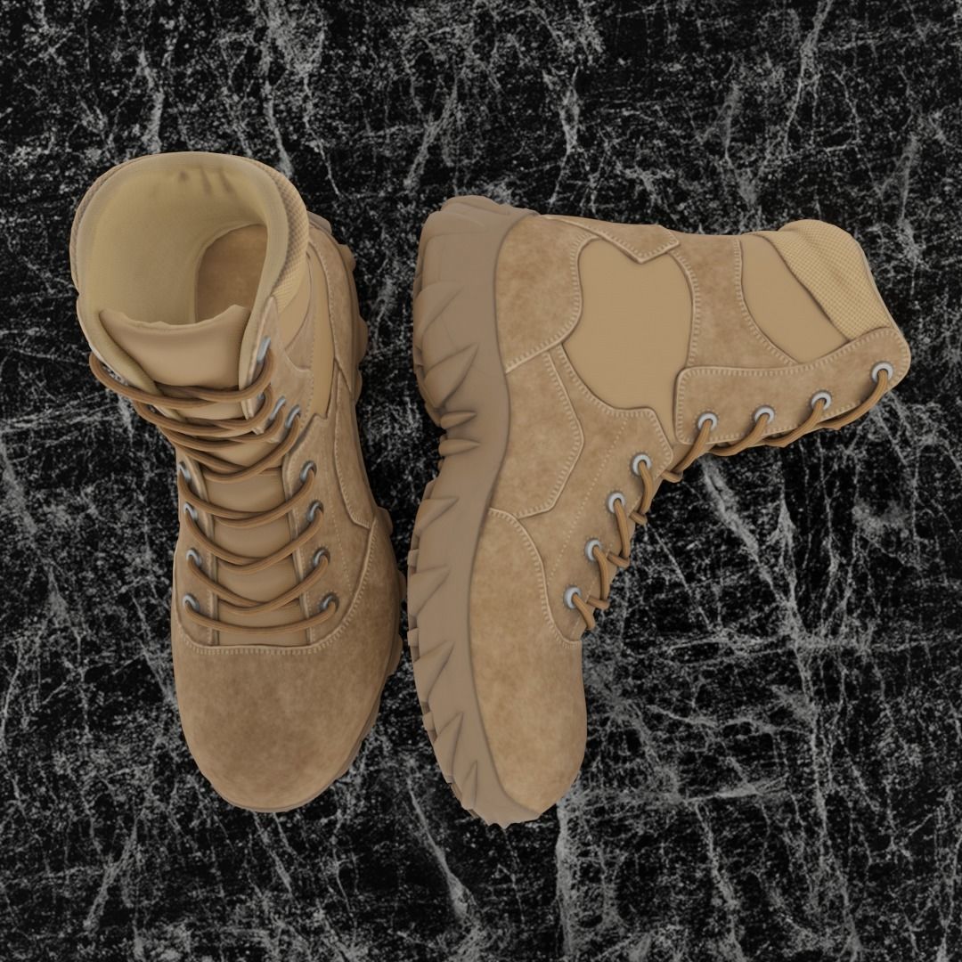 TURKISH COMMANDER BOOTS 3D - ANAFARTALAR Low-poly 3D model_2