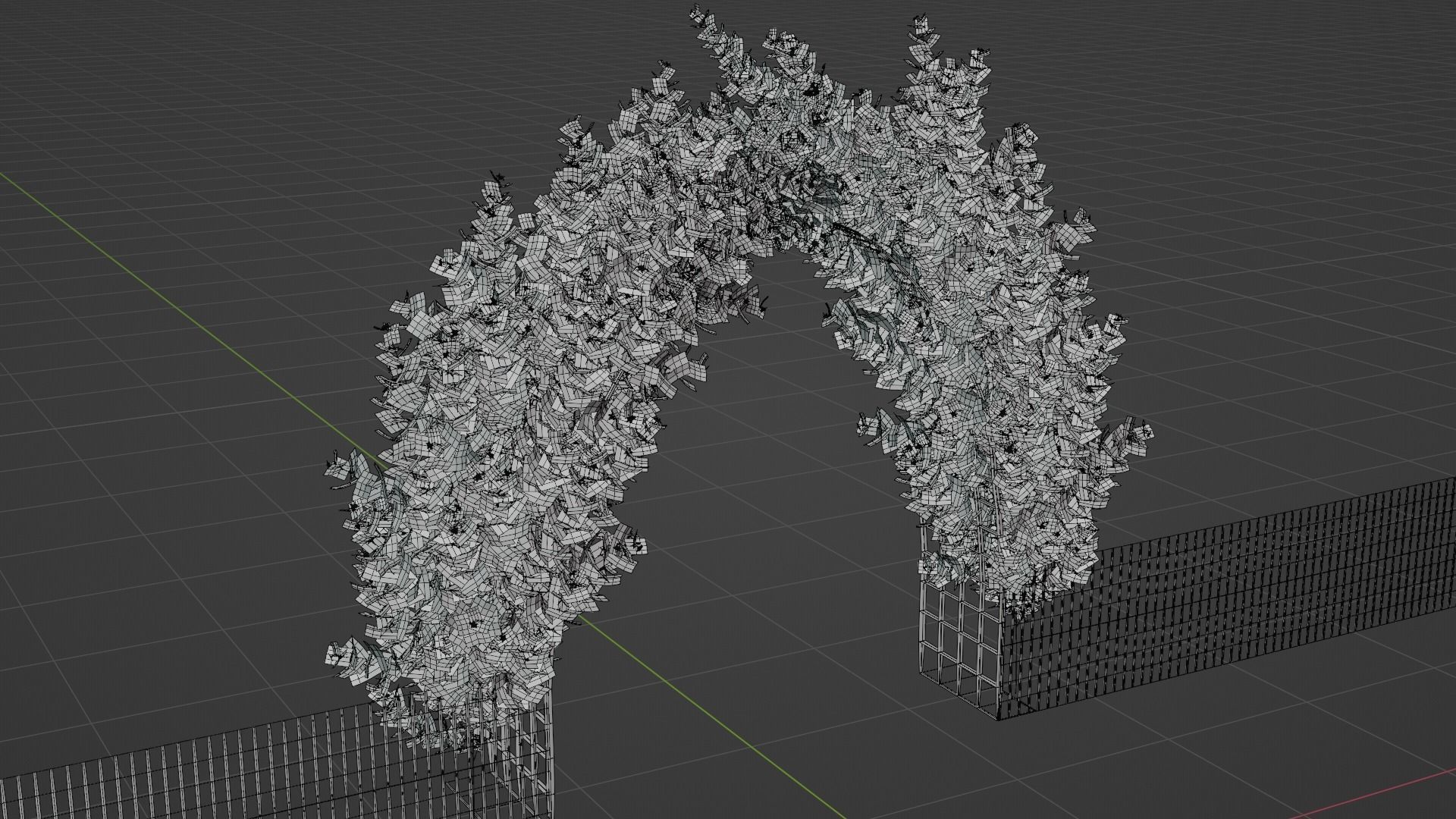 3d Gate With Flower 02 3D model_6