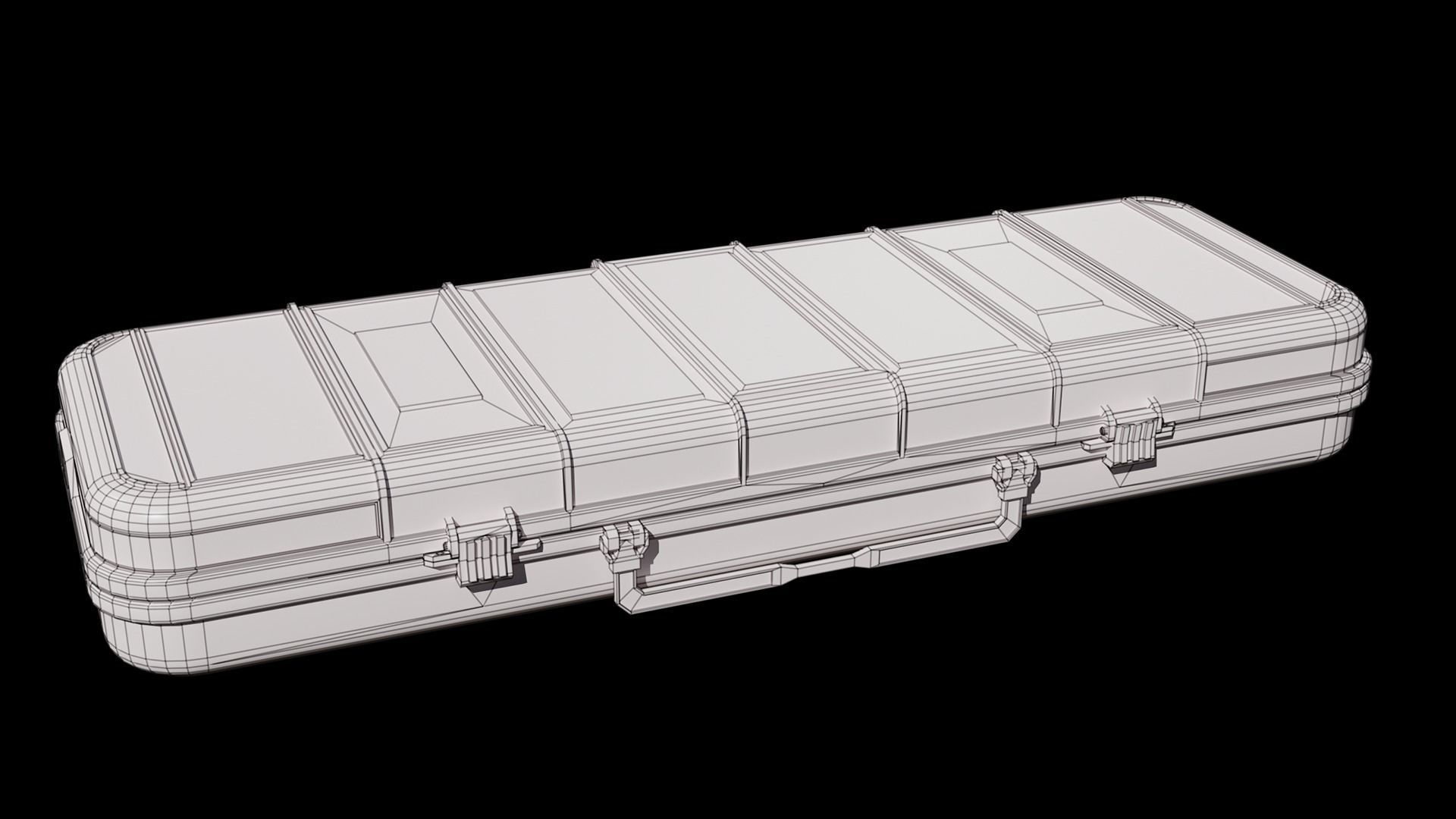 Large weapon case Low-poly 3D model_6