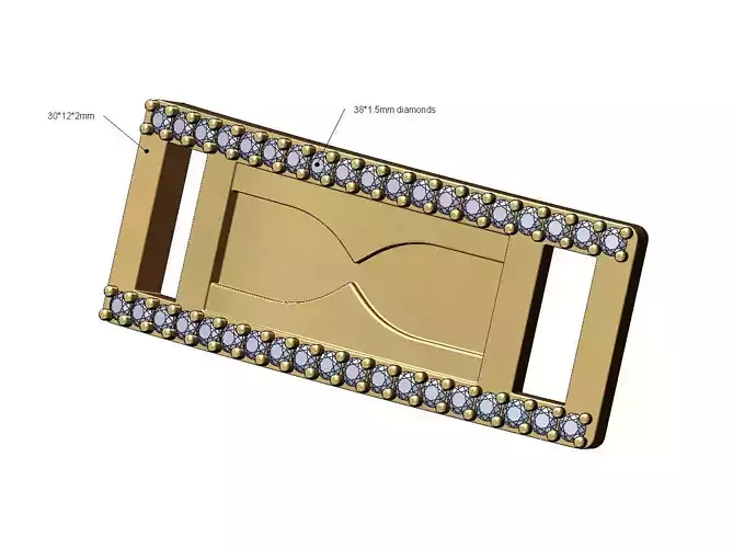 Diamond fashion brand engraving bracelet tag