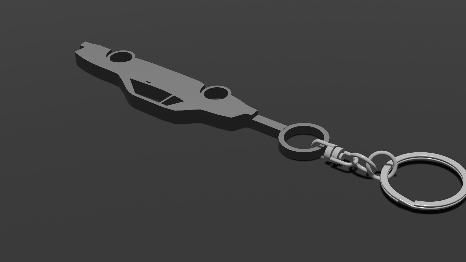 1974 Mustang Keyring-Keychain  3D print model_4