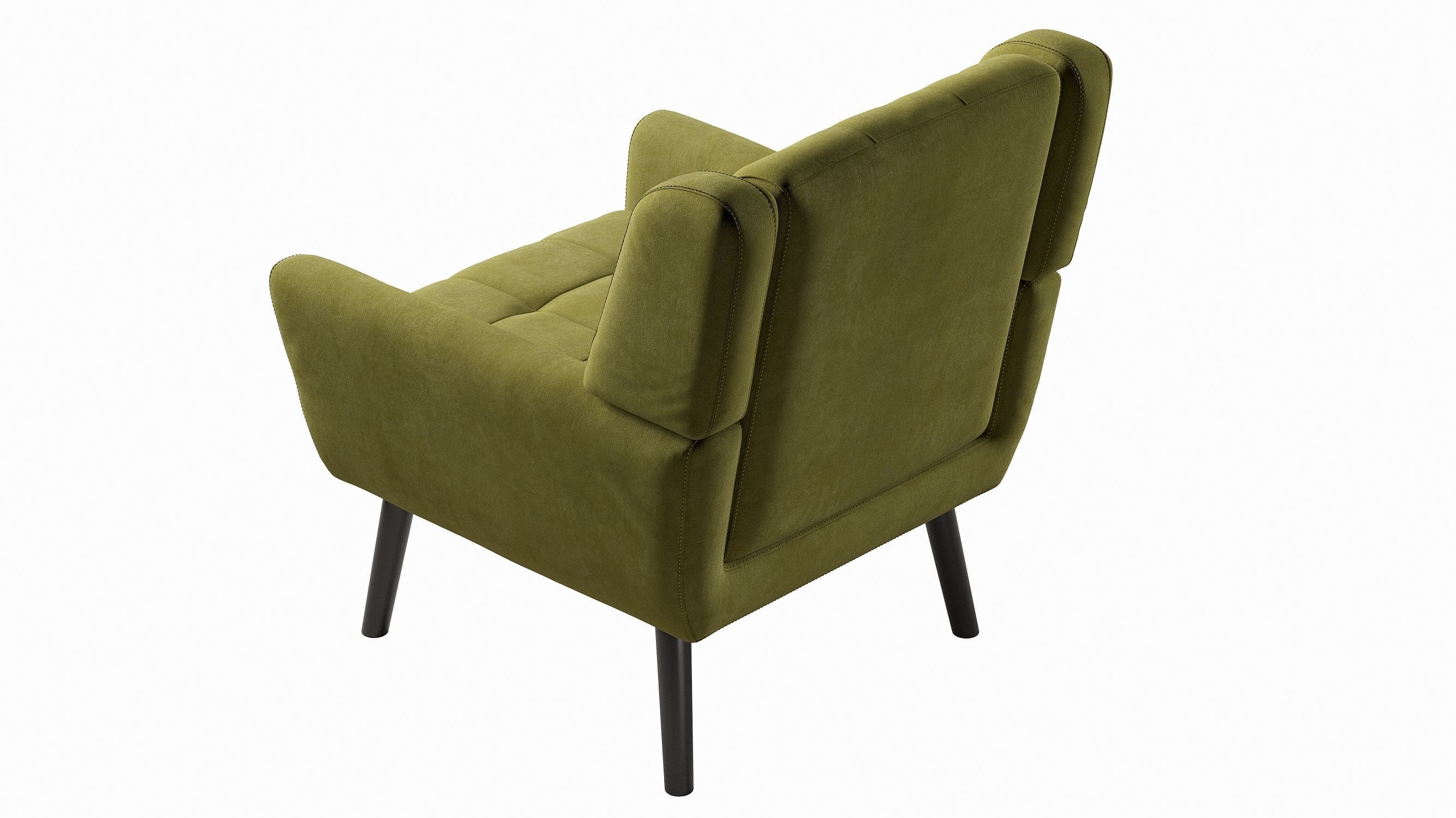 Armchair LWFLIFE Velvet Accent 3D model_19