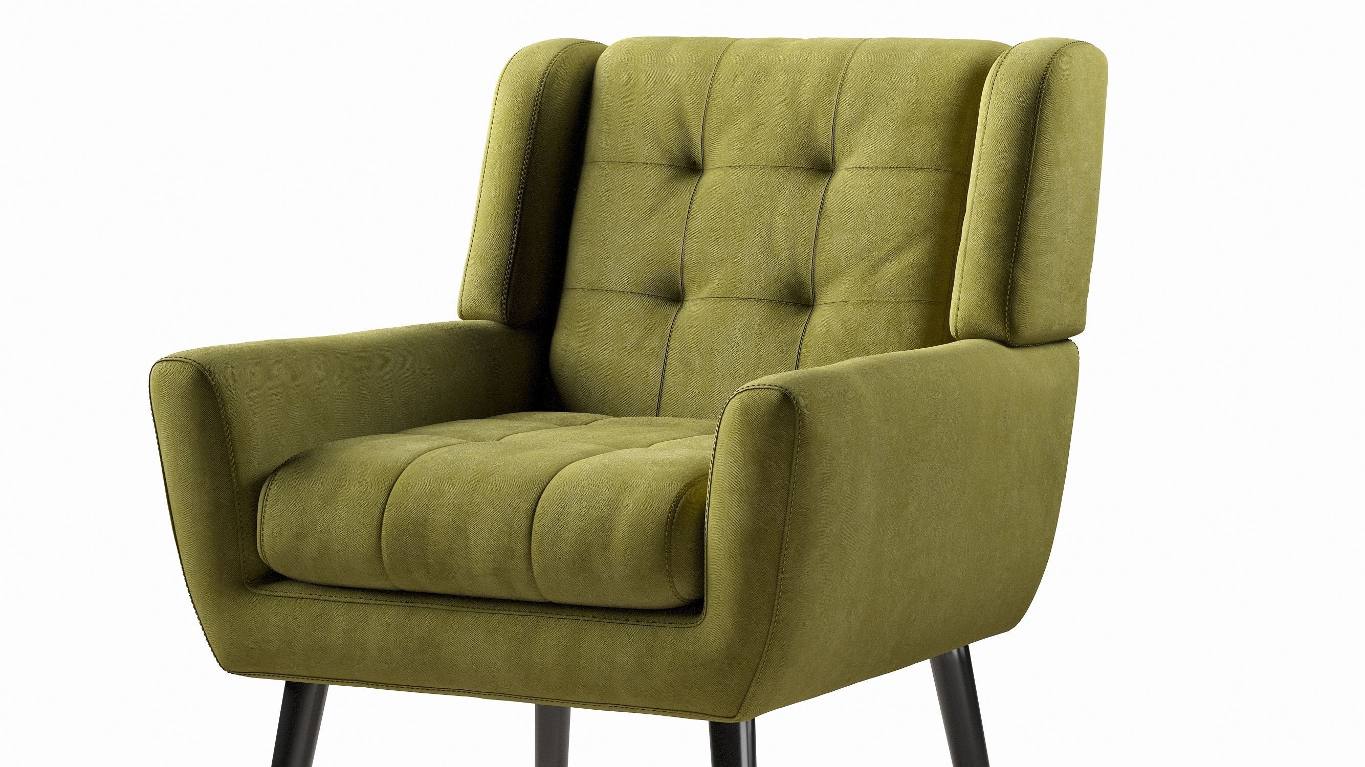 Armchair LWFLIFE Velvet Accent 3D model_11