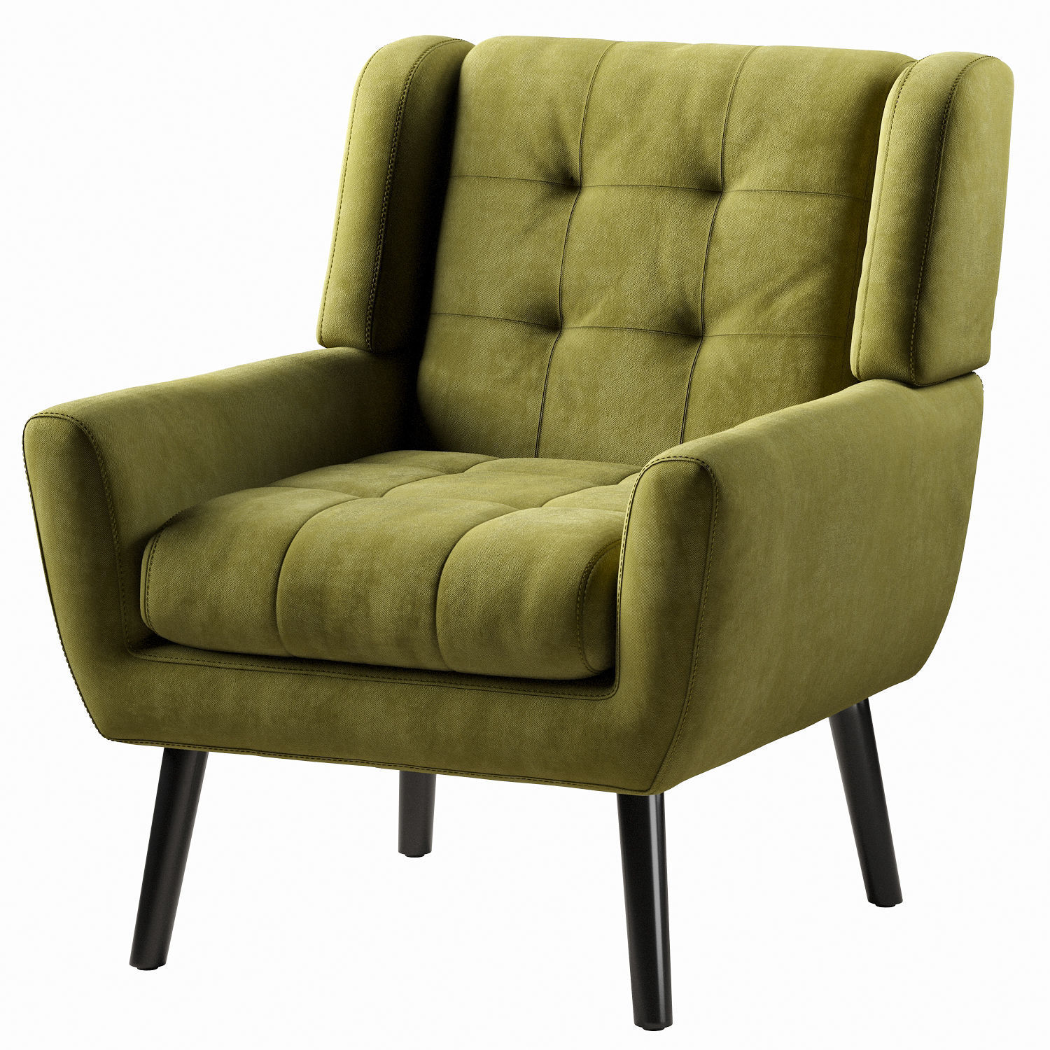 Armchair LWFLIFE Velvet Accent 3D model_17