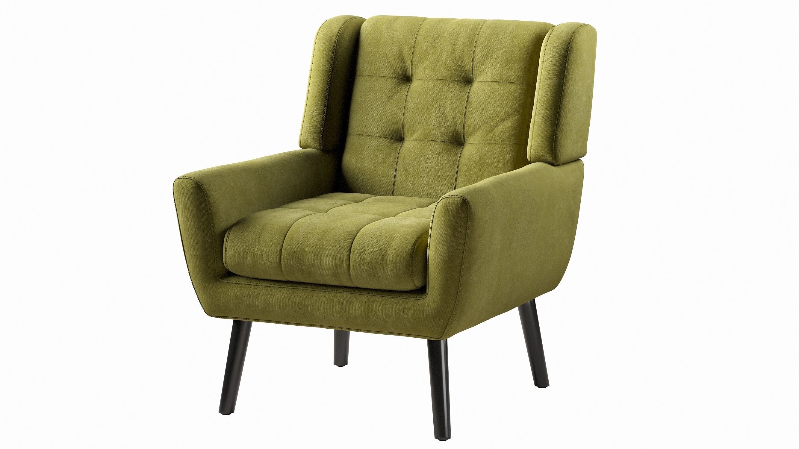 Armchair LWFLIFE Velvet Accent 3D model_20