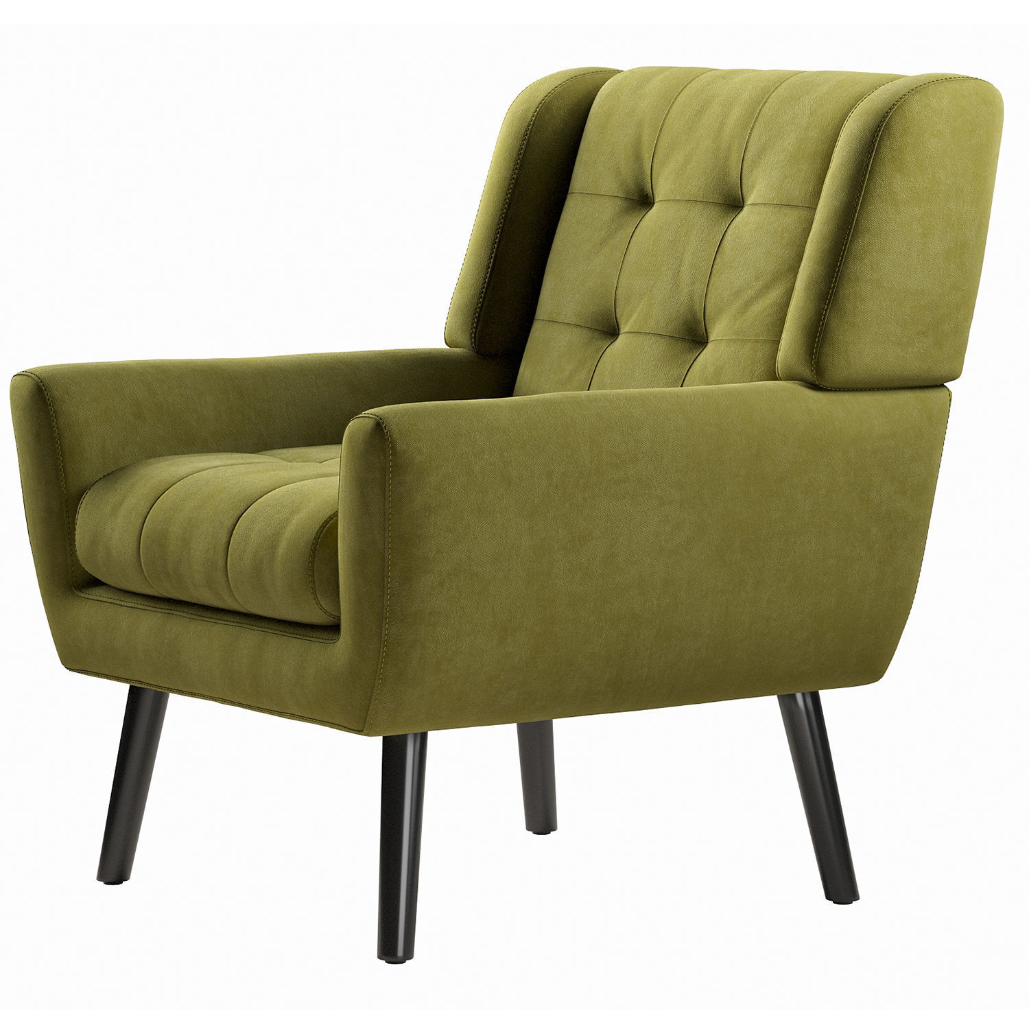 Armchair LWFLIFE Velvet Accent 3D model_14