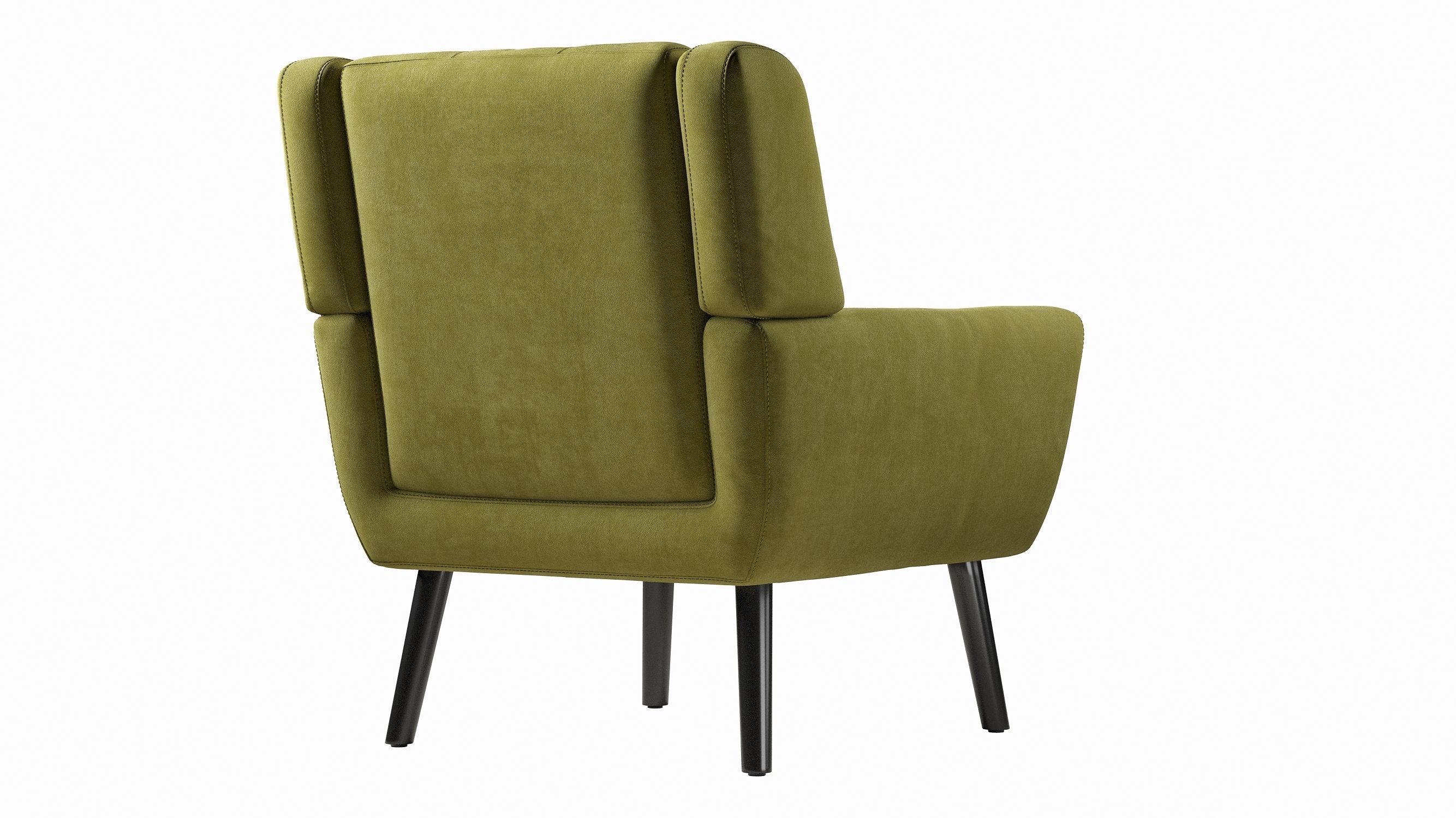Armchair LWFLIFE Velvet Accent 3D model_7