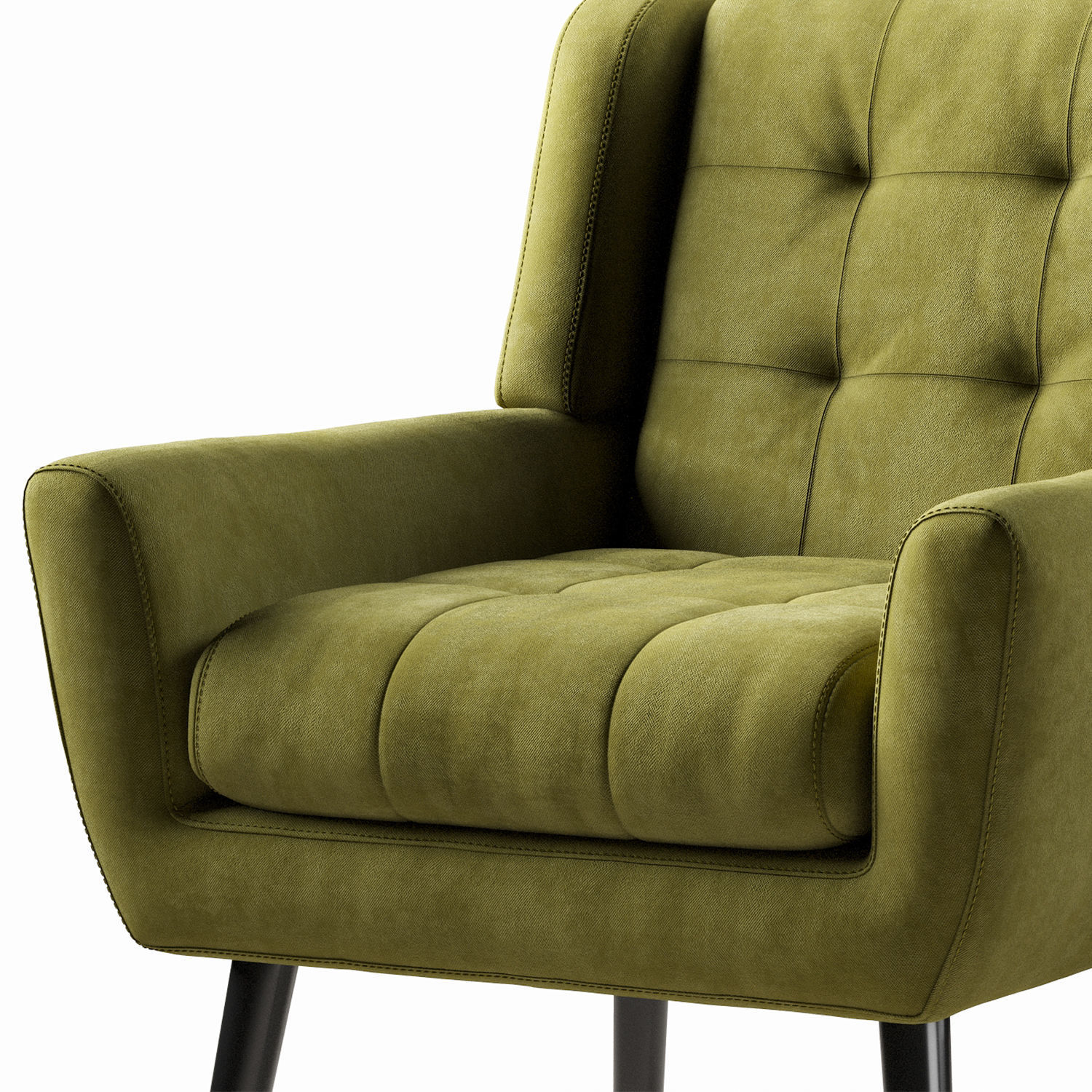 Armchair LWFLIFE Velvet Accent 3D model_16