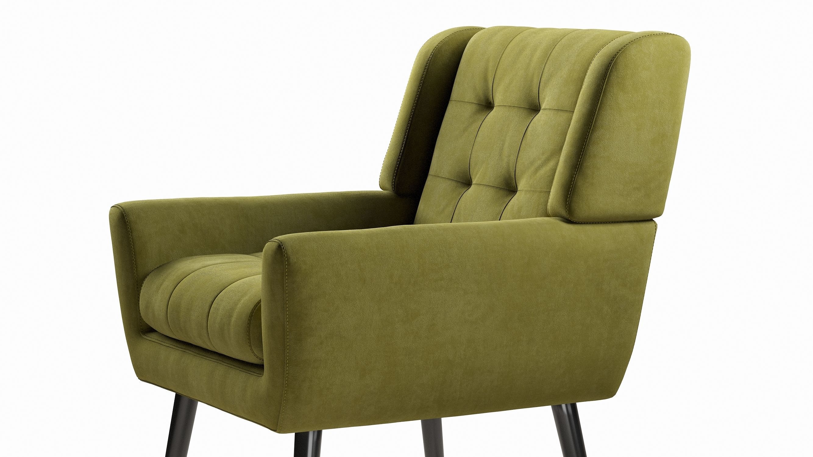 Armchair LWFLIFE Velvet Accent 3D model_9