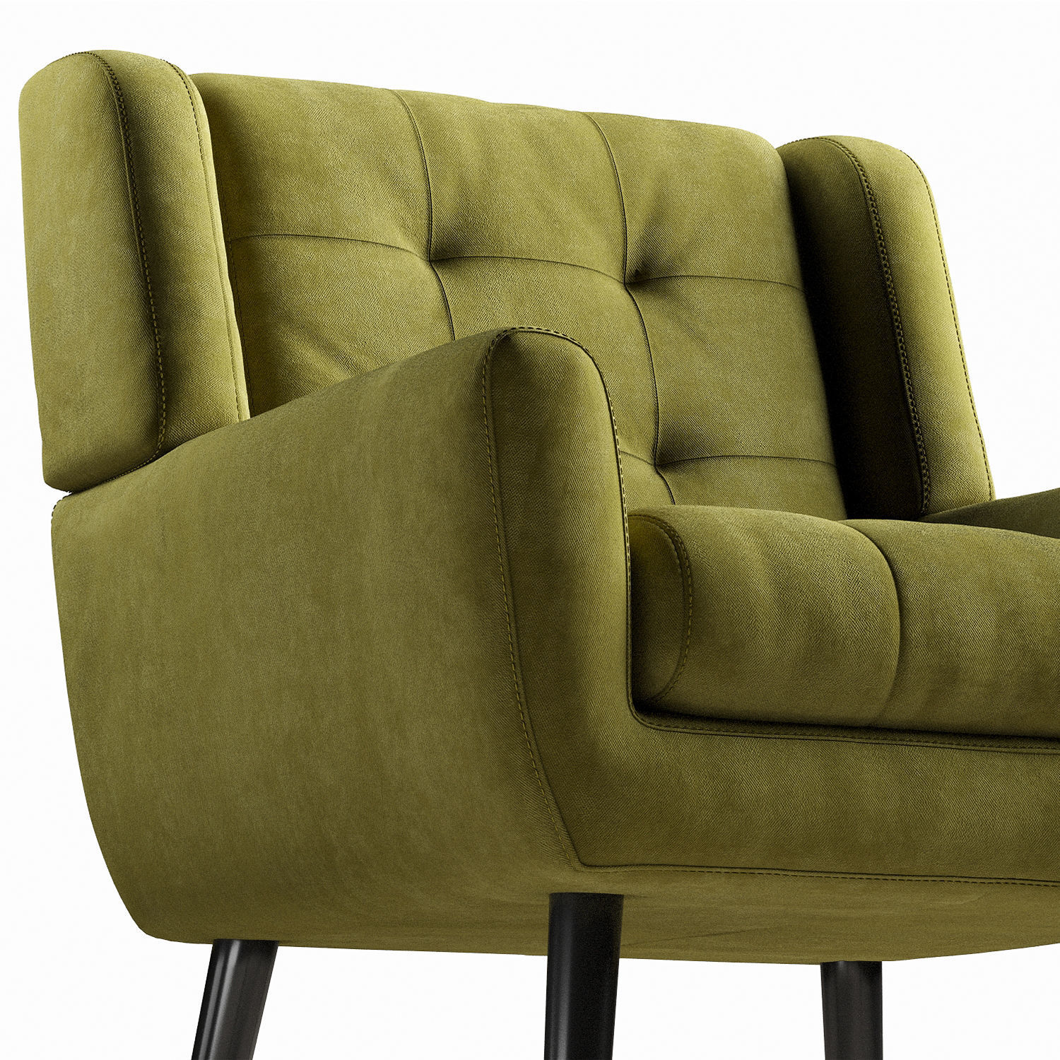 Armchair LWFLIFE Velvet Accent 3D model_18