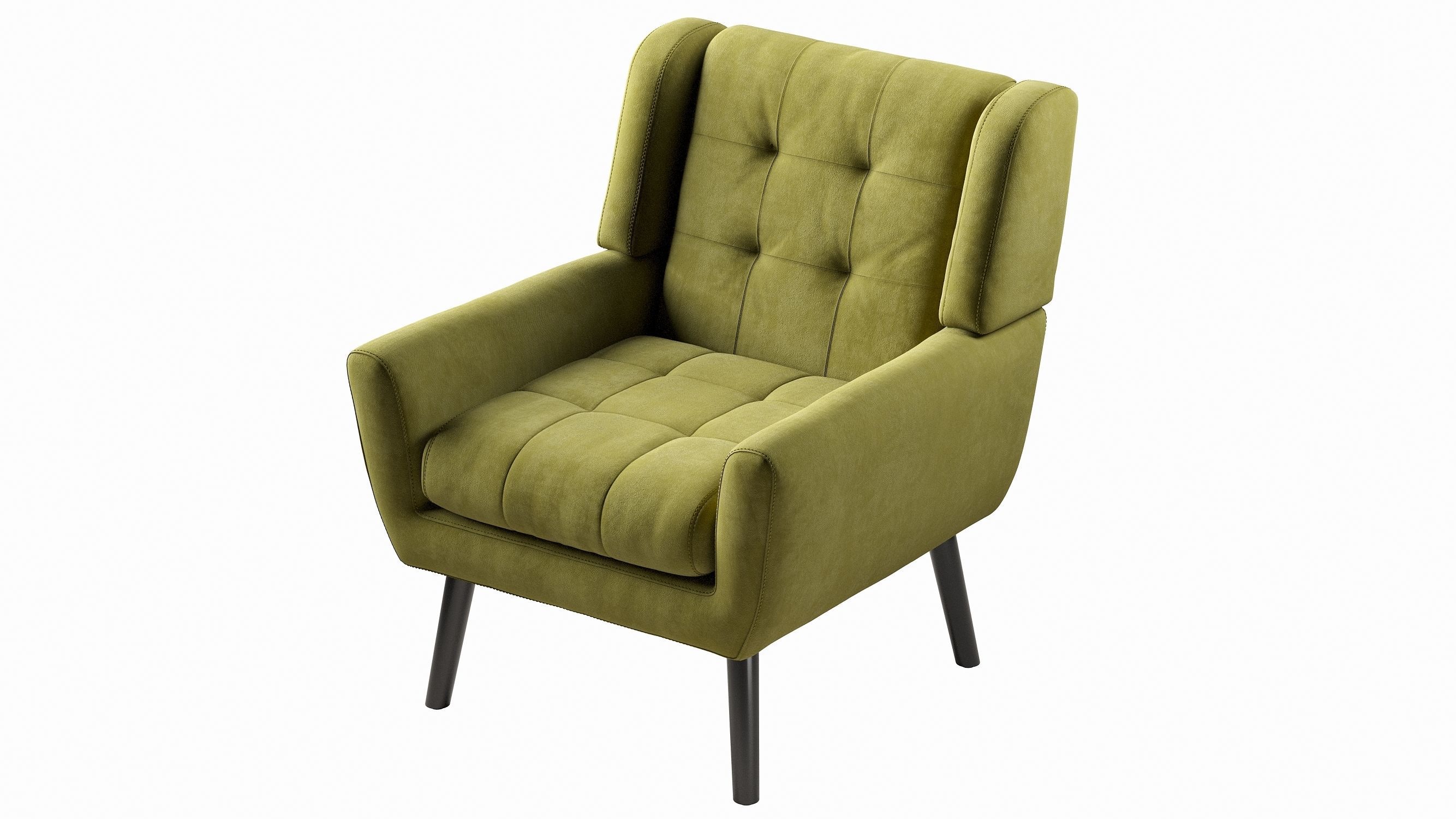 Armchair LWFLIFE Velvet Accent 3D model_8