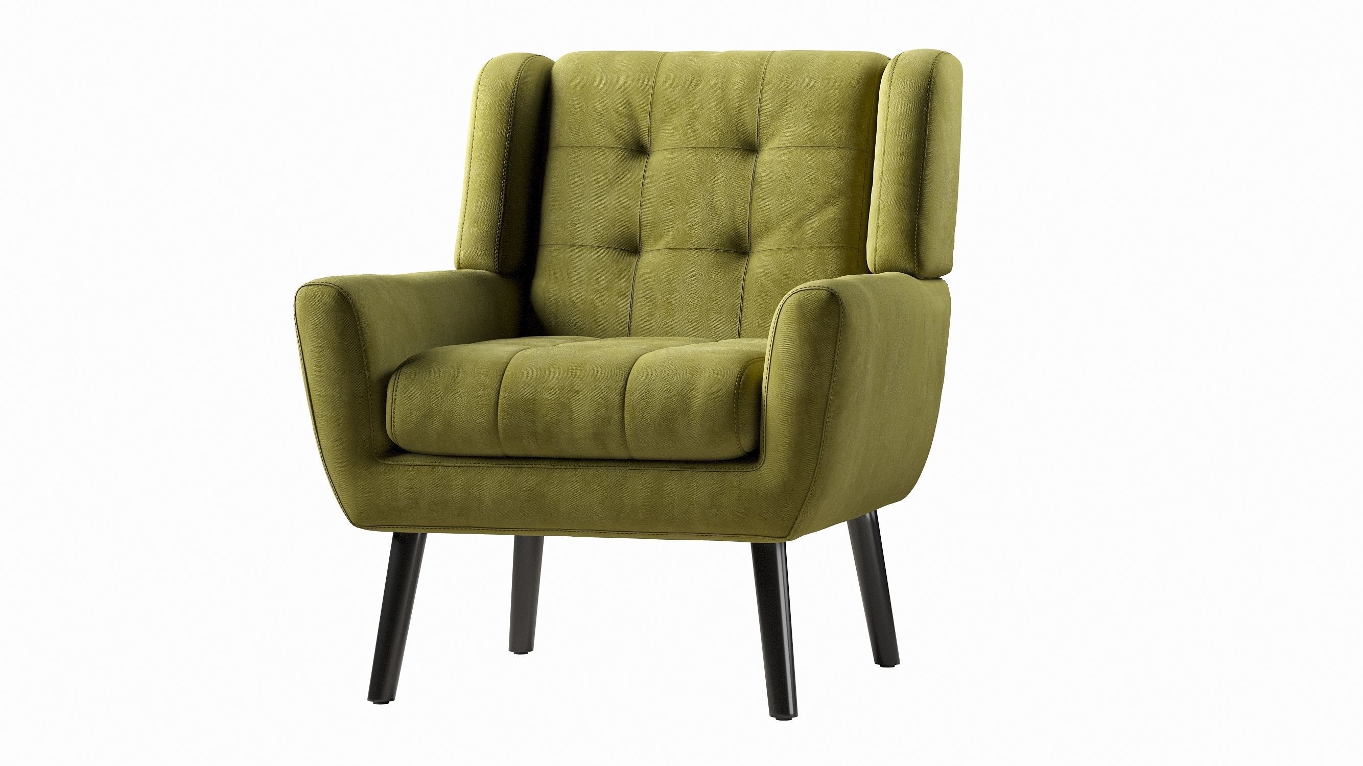 Armchair LWFLIFE Velvet Accent 3D model_6