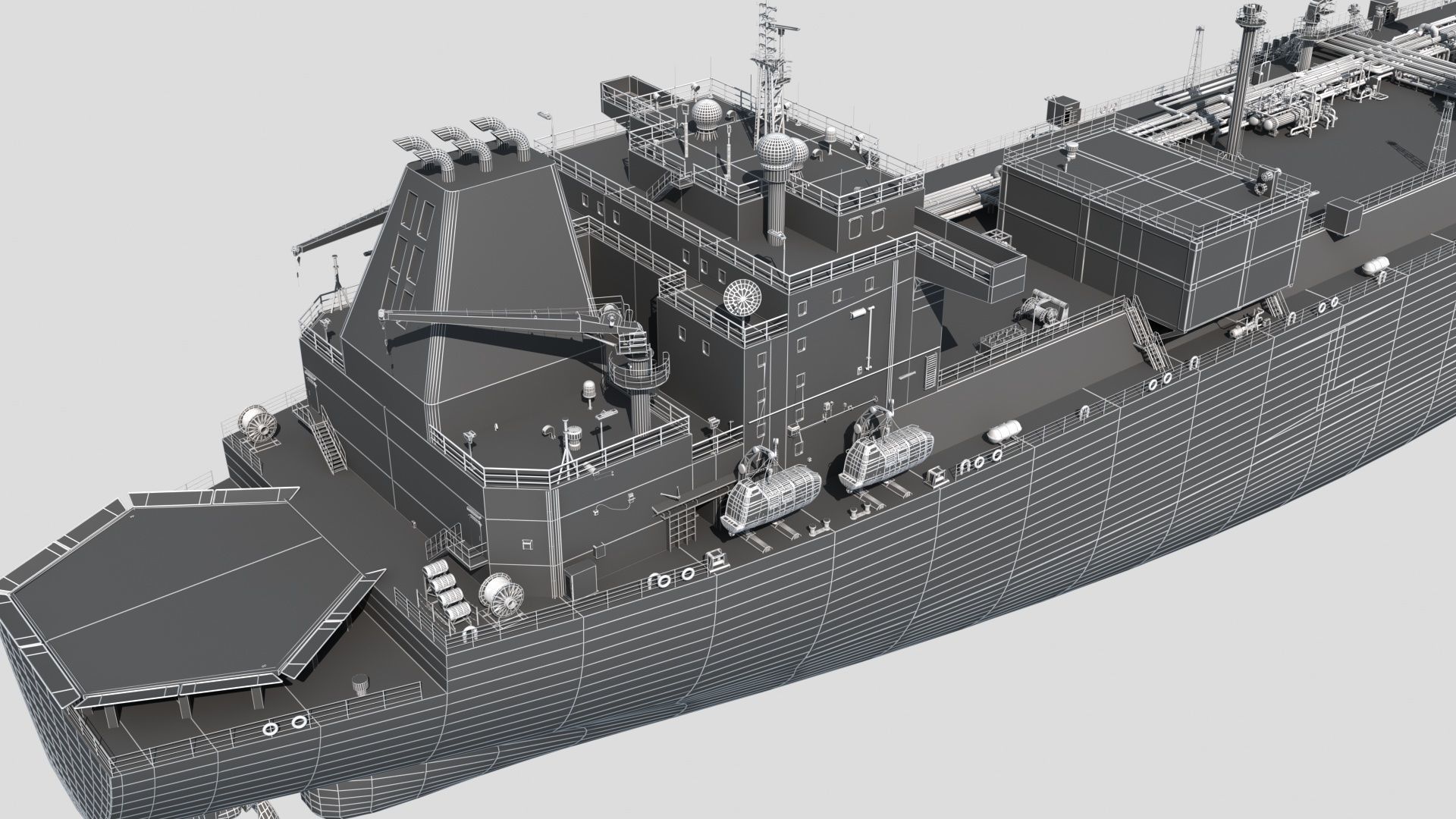 LNG Ship 3D model_10