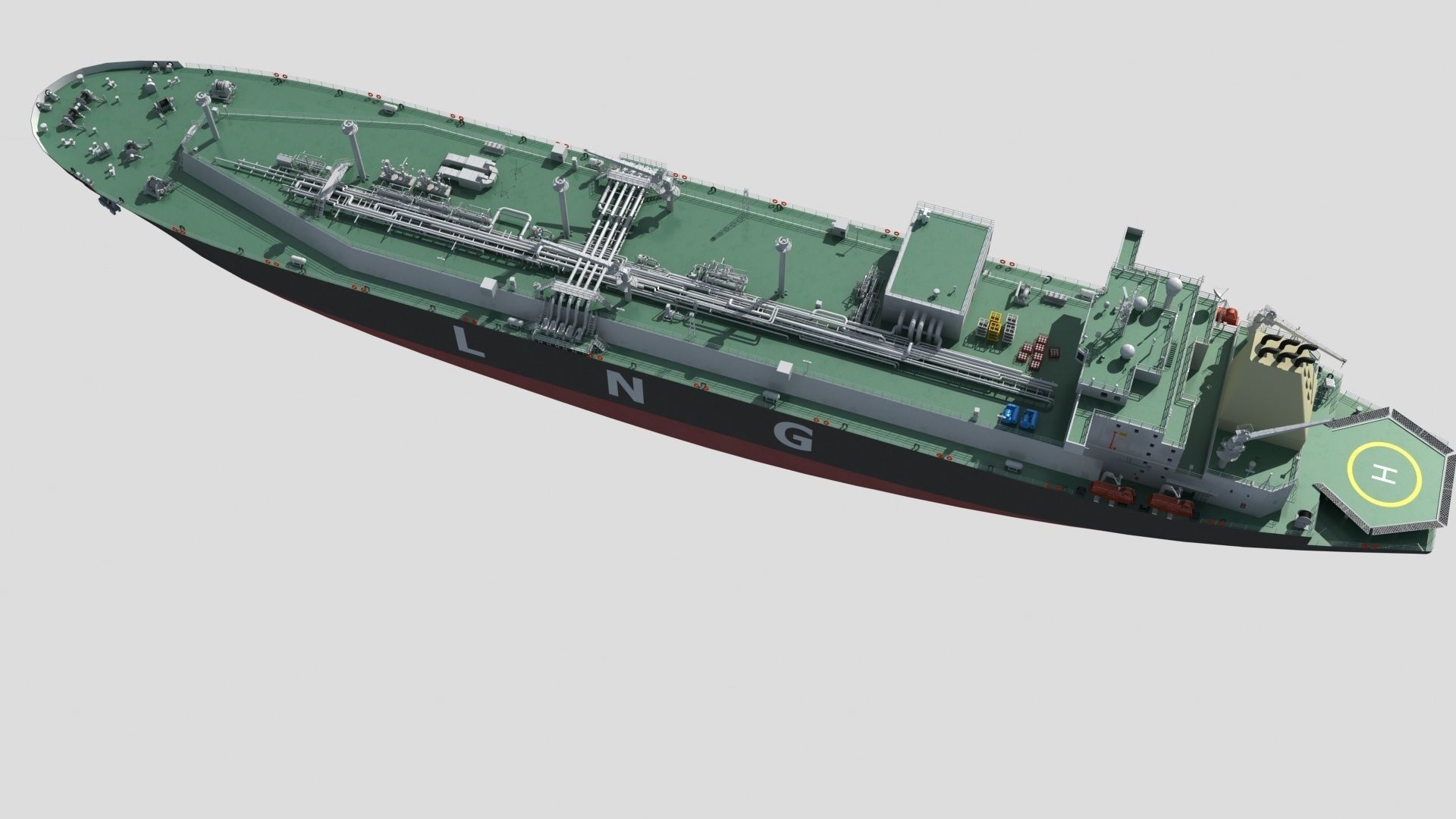 LNG Ship 3D model_5