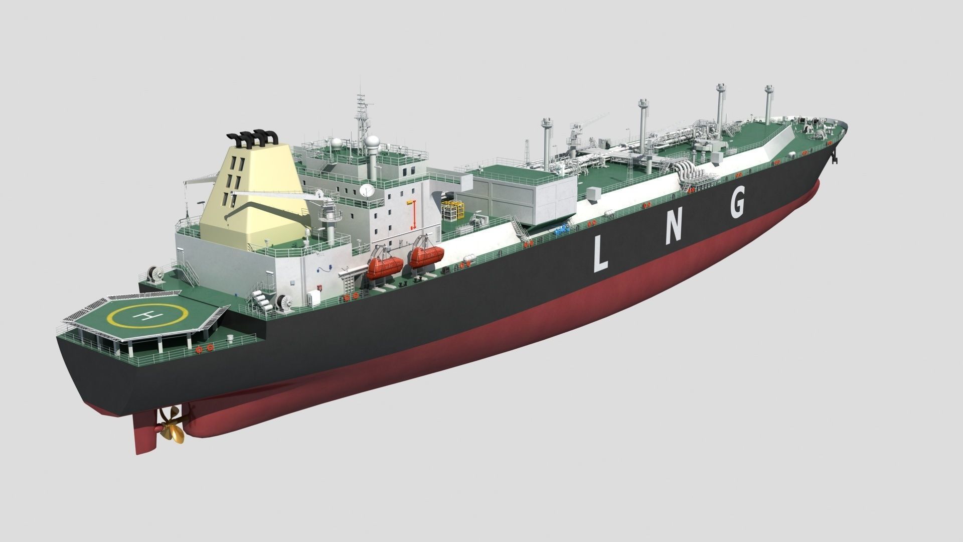 LNG Ship 3D model_2
