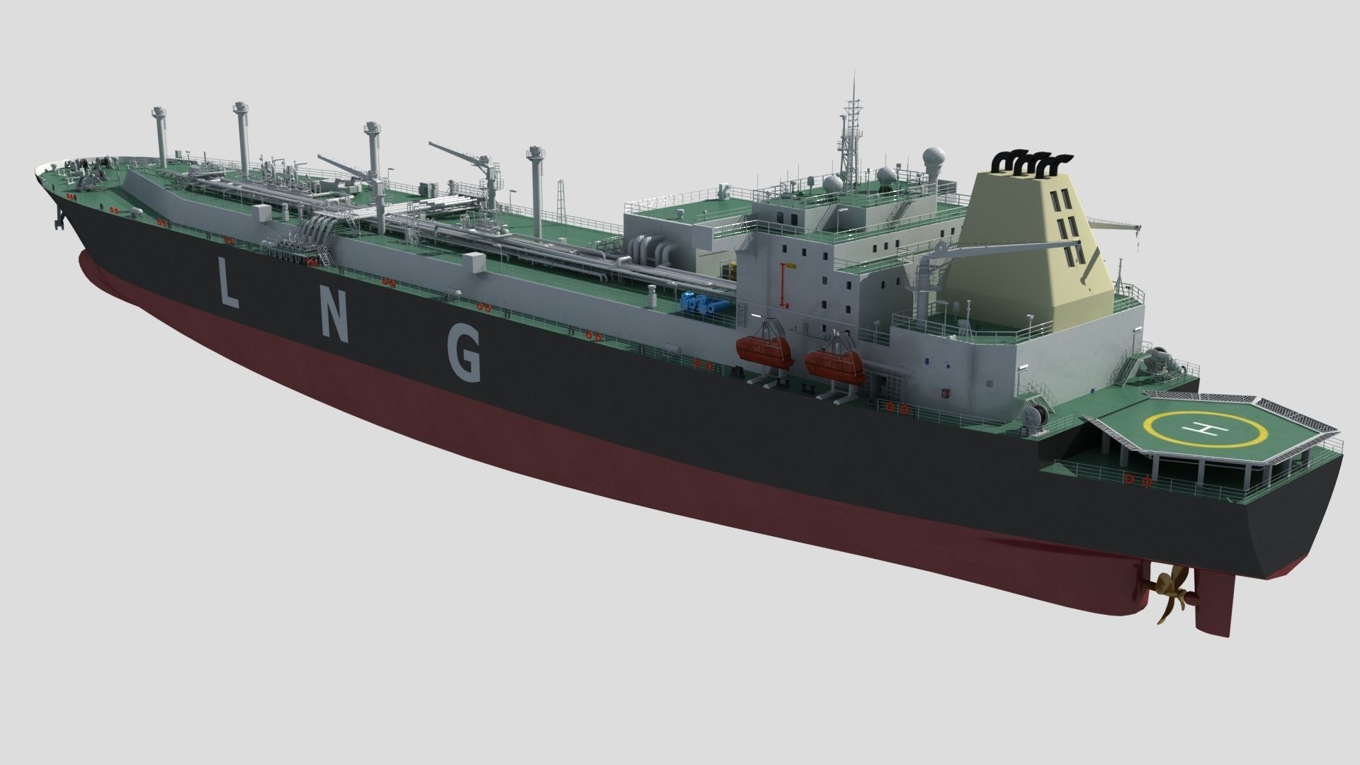 LNG Ship 3D model_4