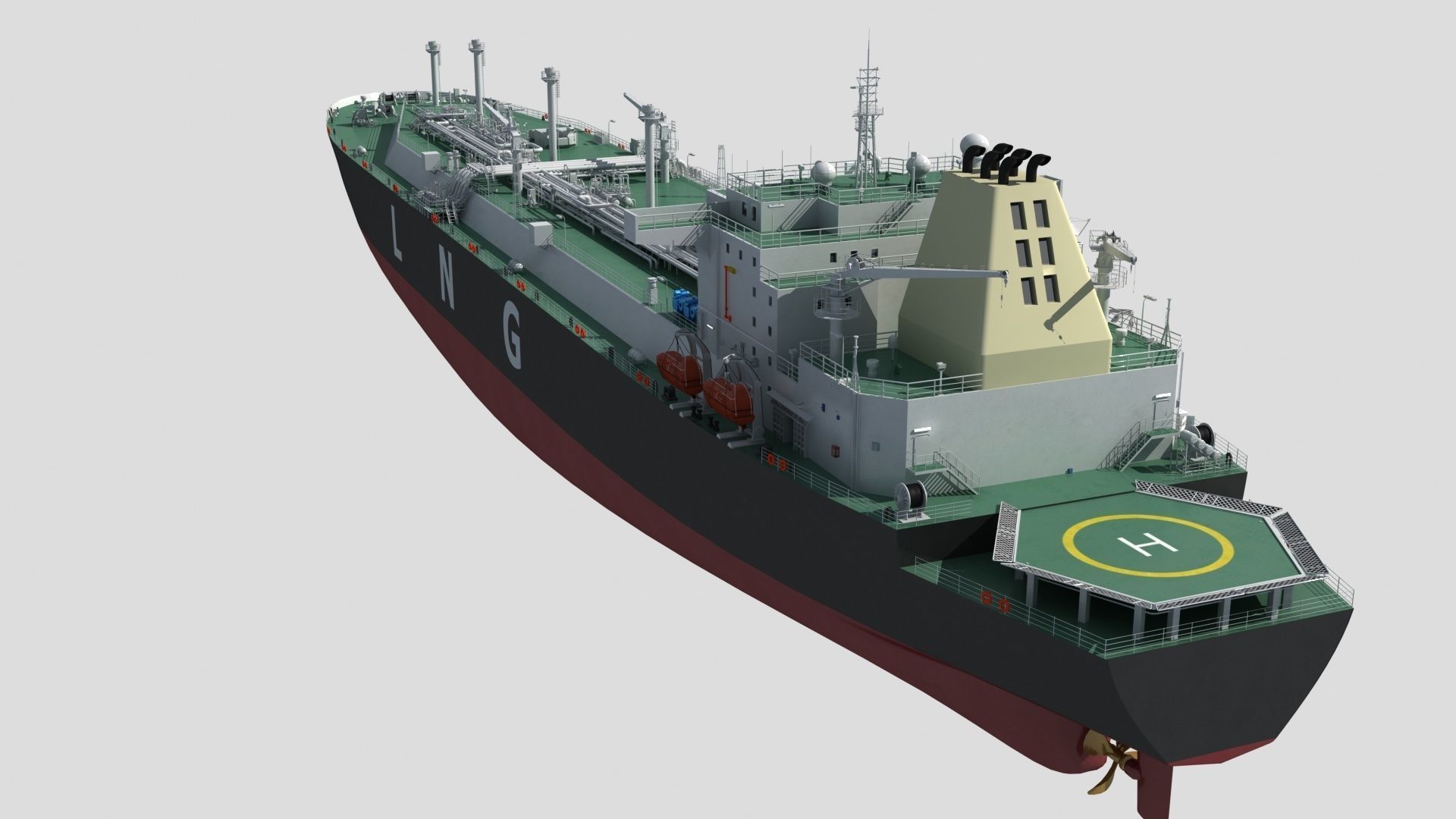 LNG Ship 3D model_3