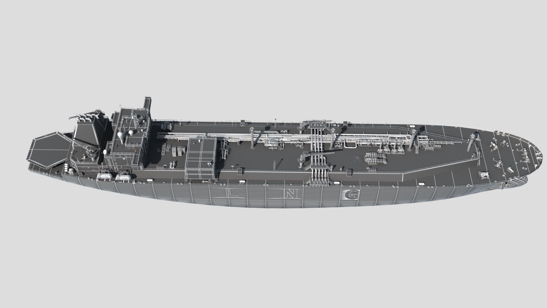 LNG Ship 3D model_11