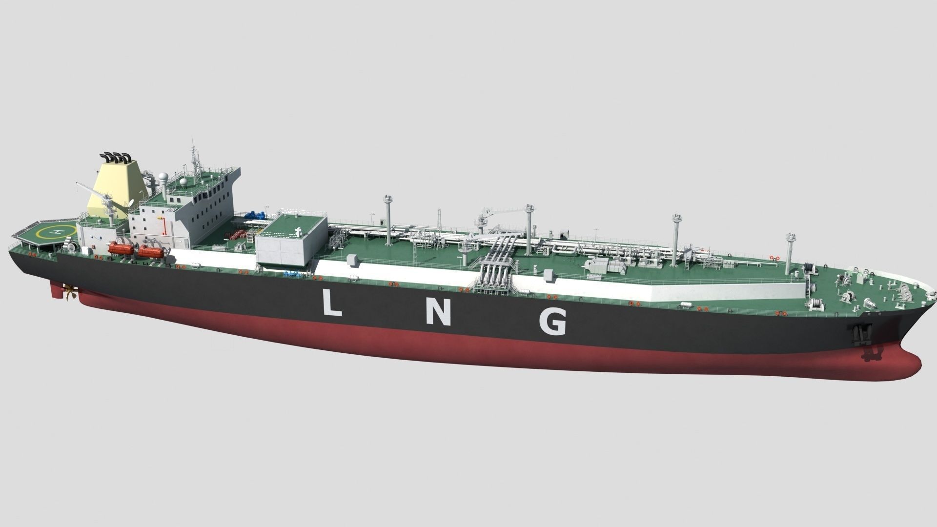 LNG Ship 3D model_1