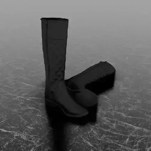  3D WOMAN HIGH BOOTS - BLACK 