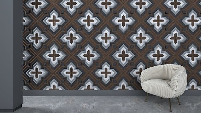 3d wall panel Low-poly 3D model