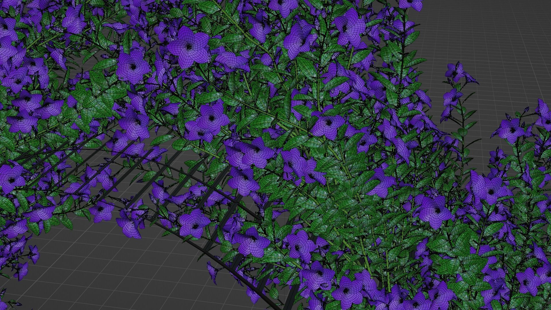 3d Gate With Flower 03 3D model_7