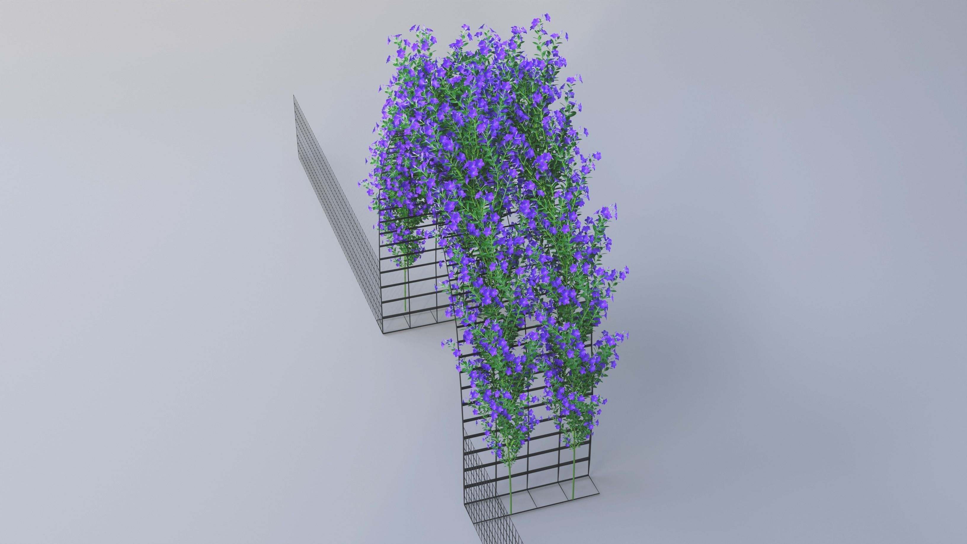 3d Gate With Flower 03 3D model_4