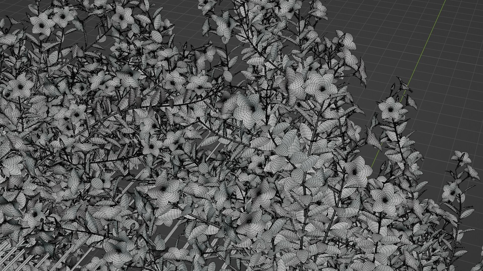 3d Gate With Flower 03 3D model_5