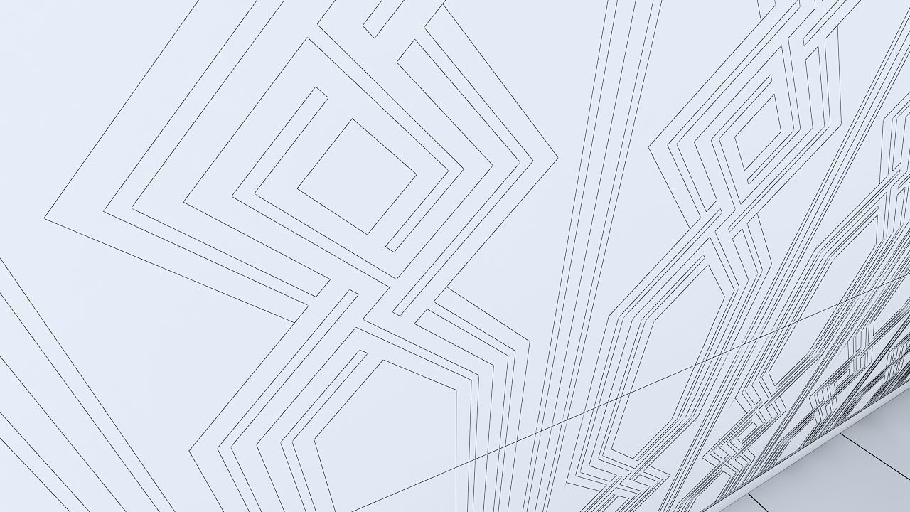 3d wall panel Low-poly 3D model_5