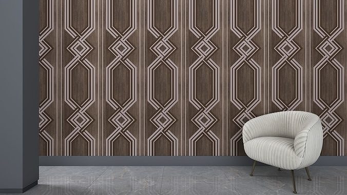 3d wall panel Low-poly 3D model