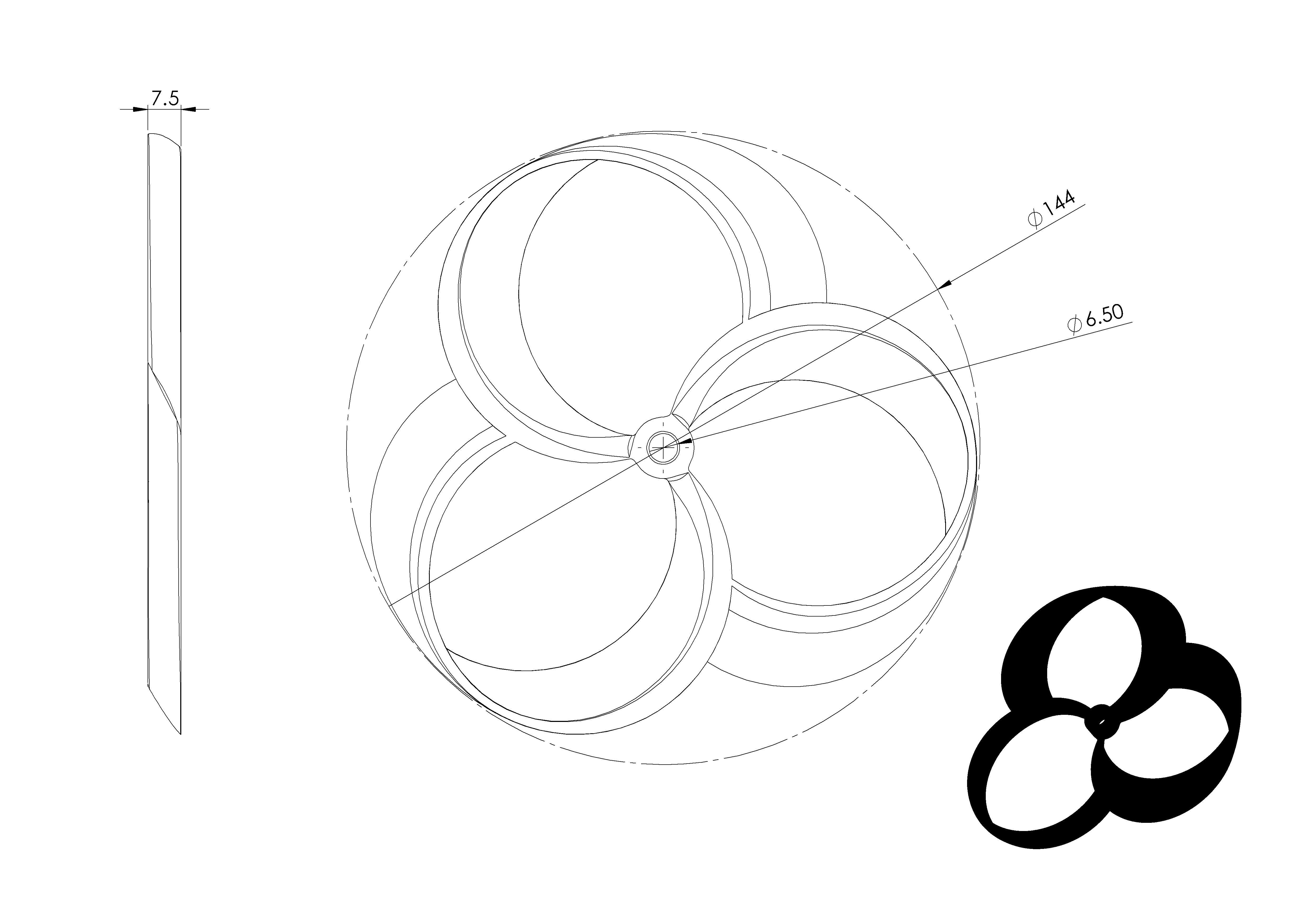 Toroidal propeller 3D print model_8