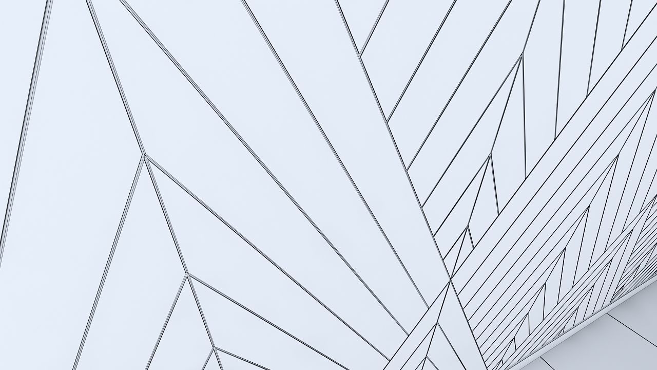 3d wall panel Low-poly 3D model_5