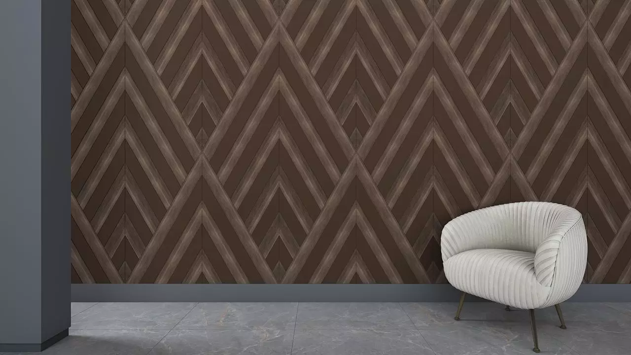 3d wall panel Low-poly 3D model_0