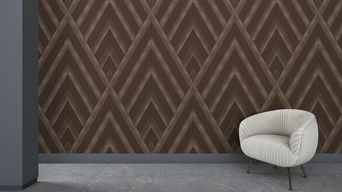 3d wall panel Low-poly 3D model