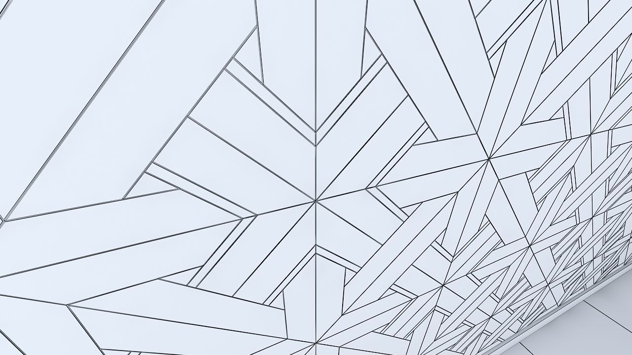 3d wall panel Low-poly 3D model_5