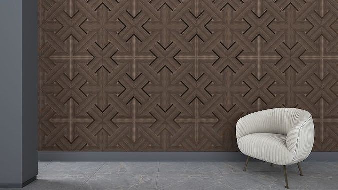 3d wall panel Low-poly 3D model