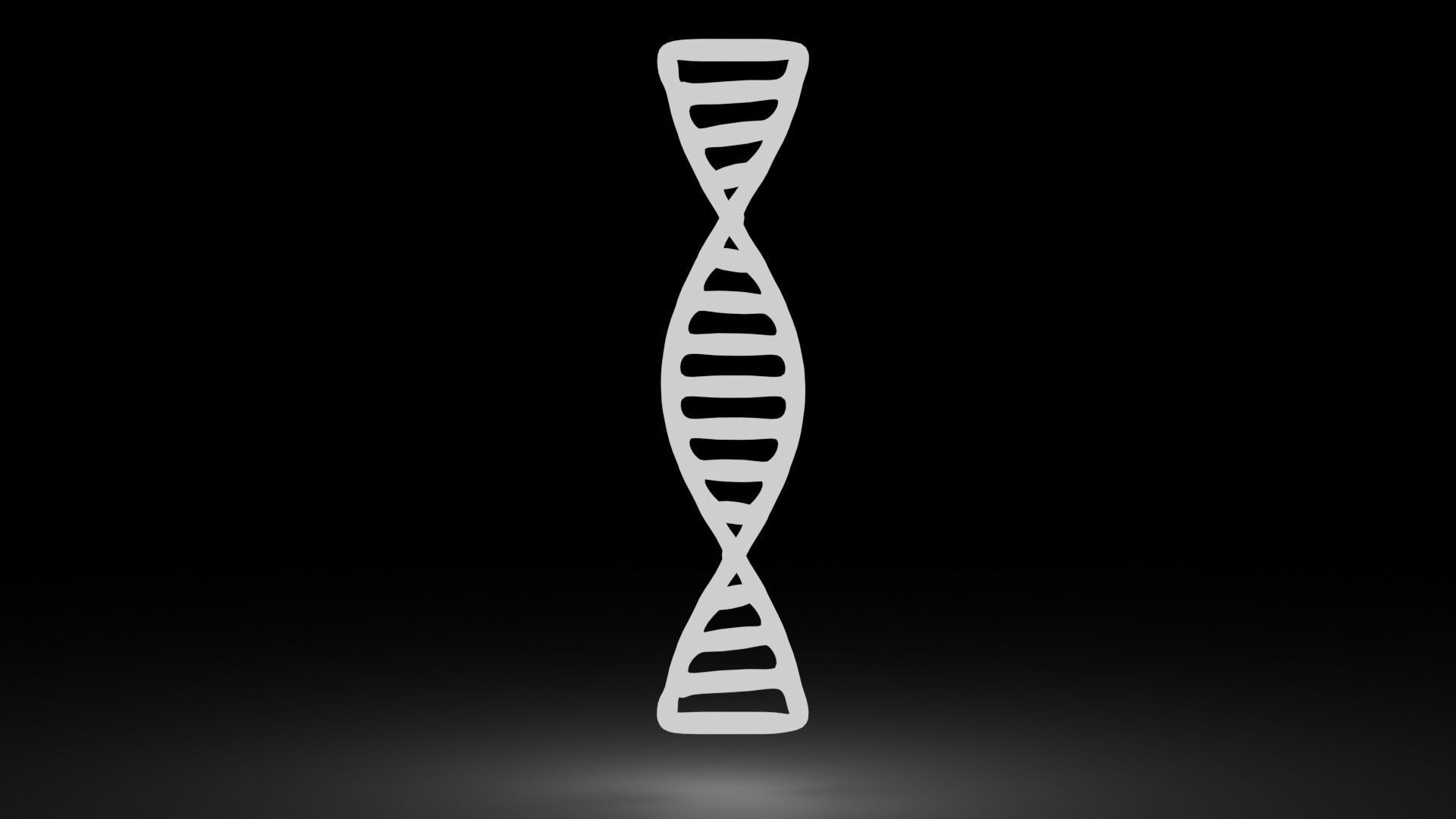 simple DNA Low-poly 3D model_6