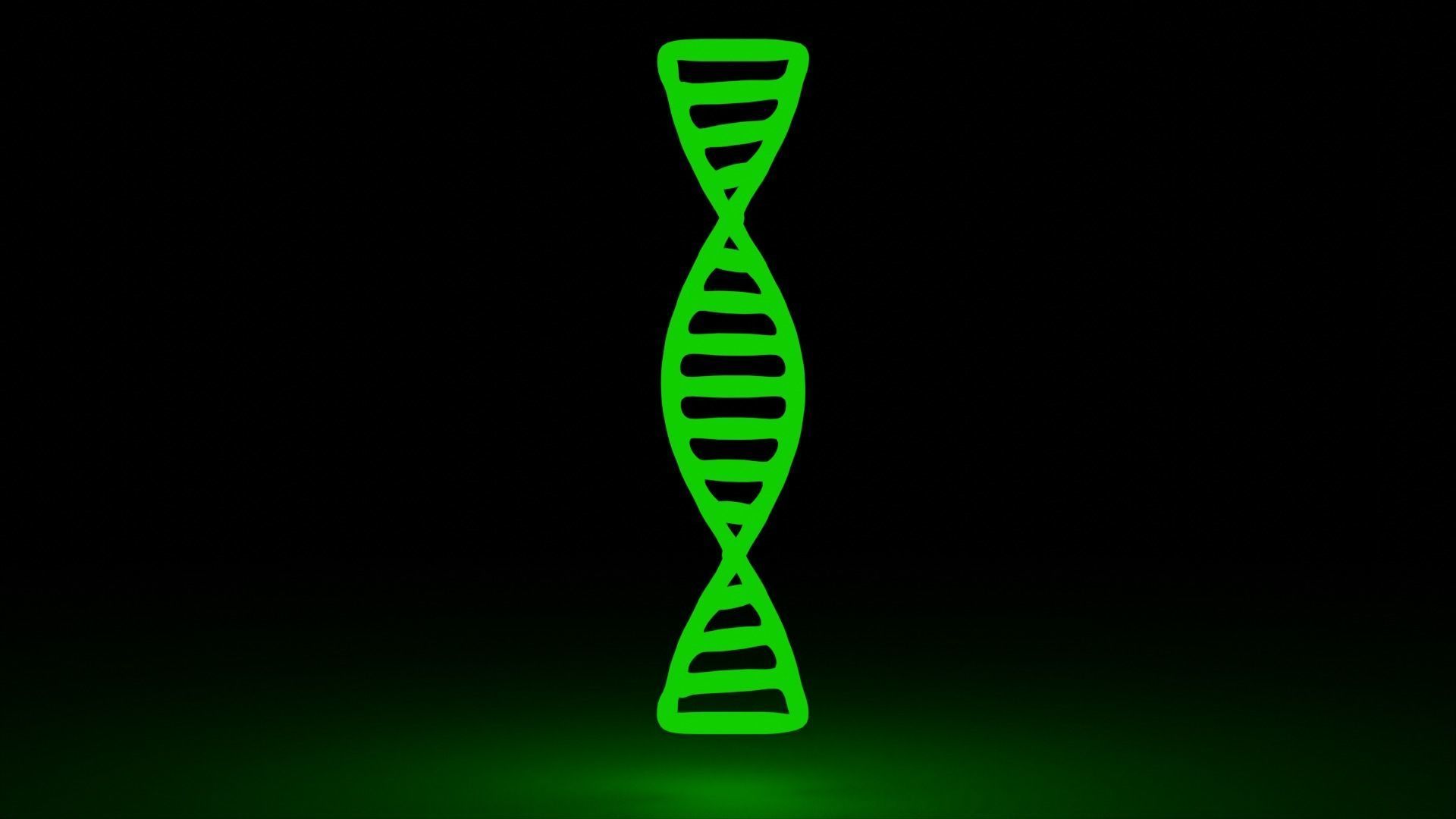 simple DNA Low-poly 3D model_5