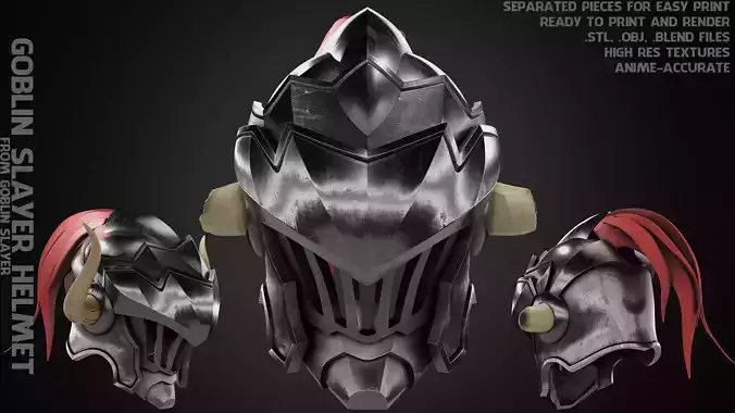 Goblin Slayer Helmet for Cosplay 3D print model