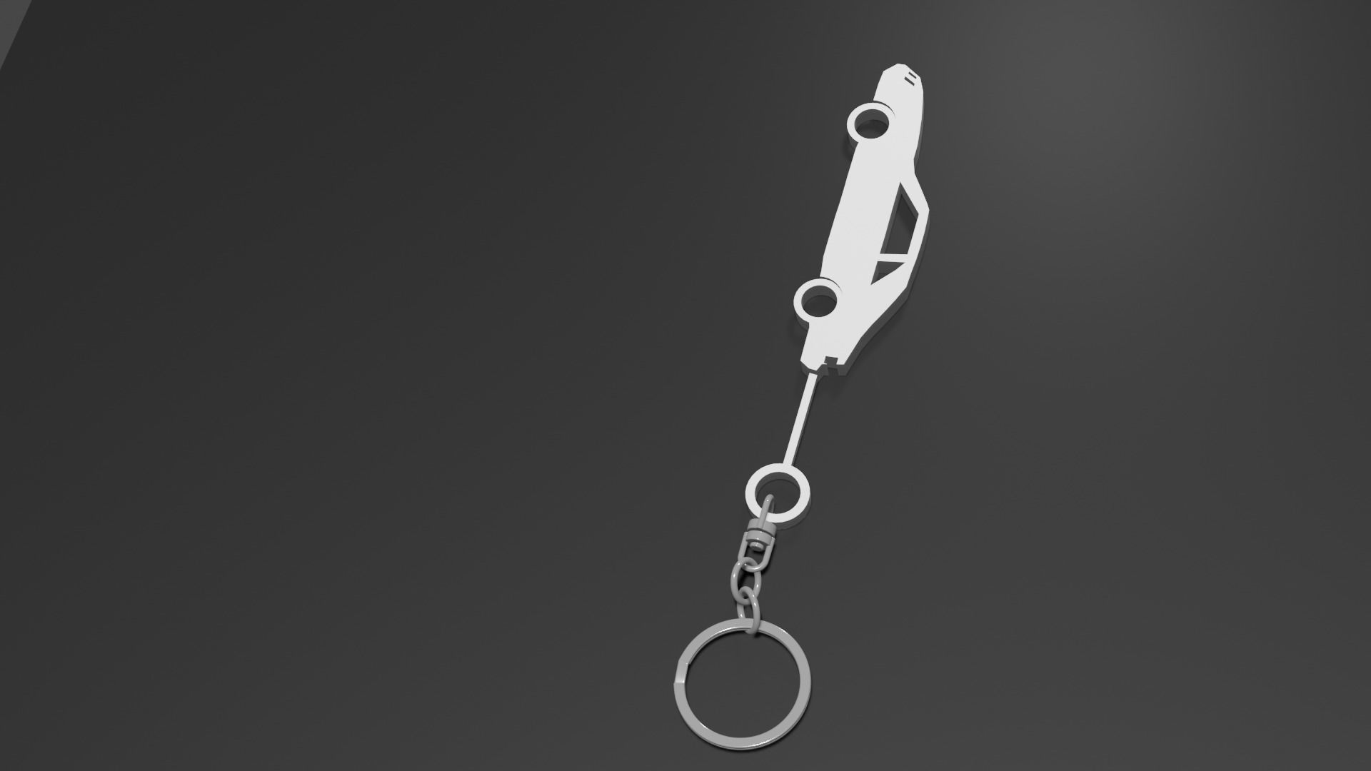 1986 Mustang Keyring-Keychain  3D print model_1