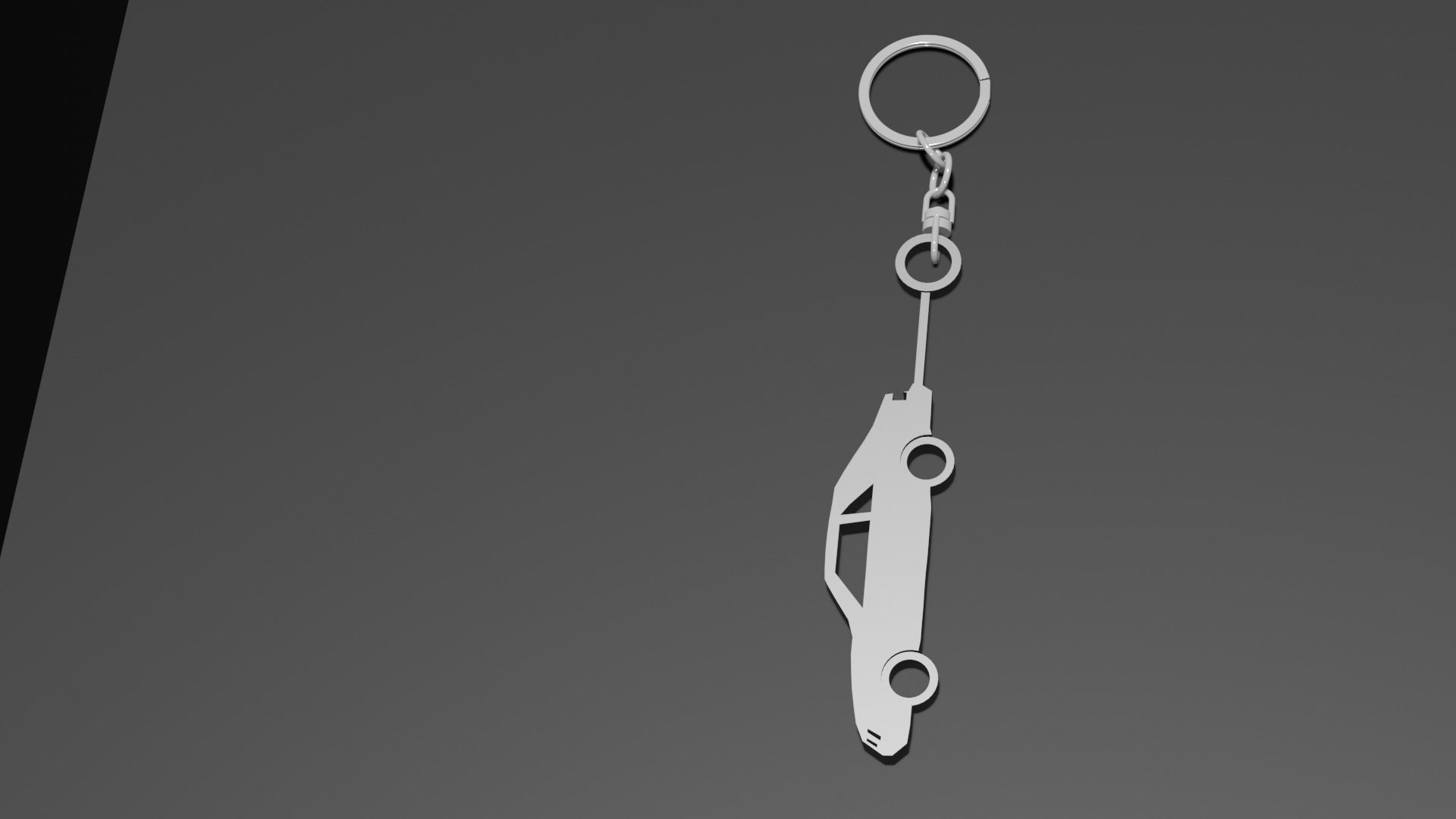 1986 Mustang Keyring-Keychain  3D print model_4