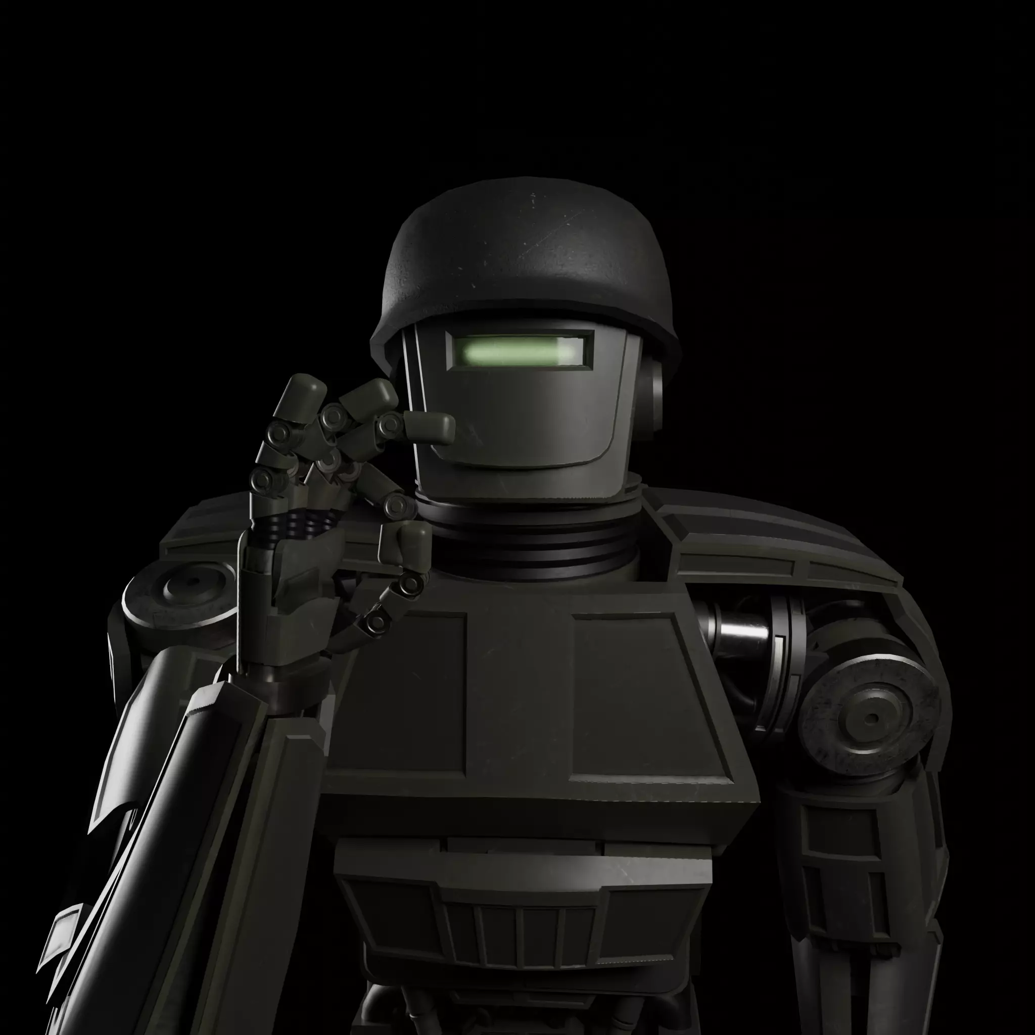 Robot Soldier Free 3D model_0