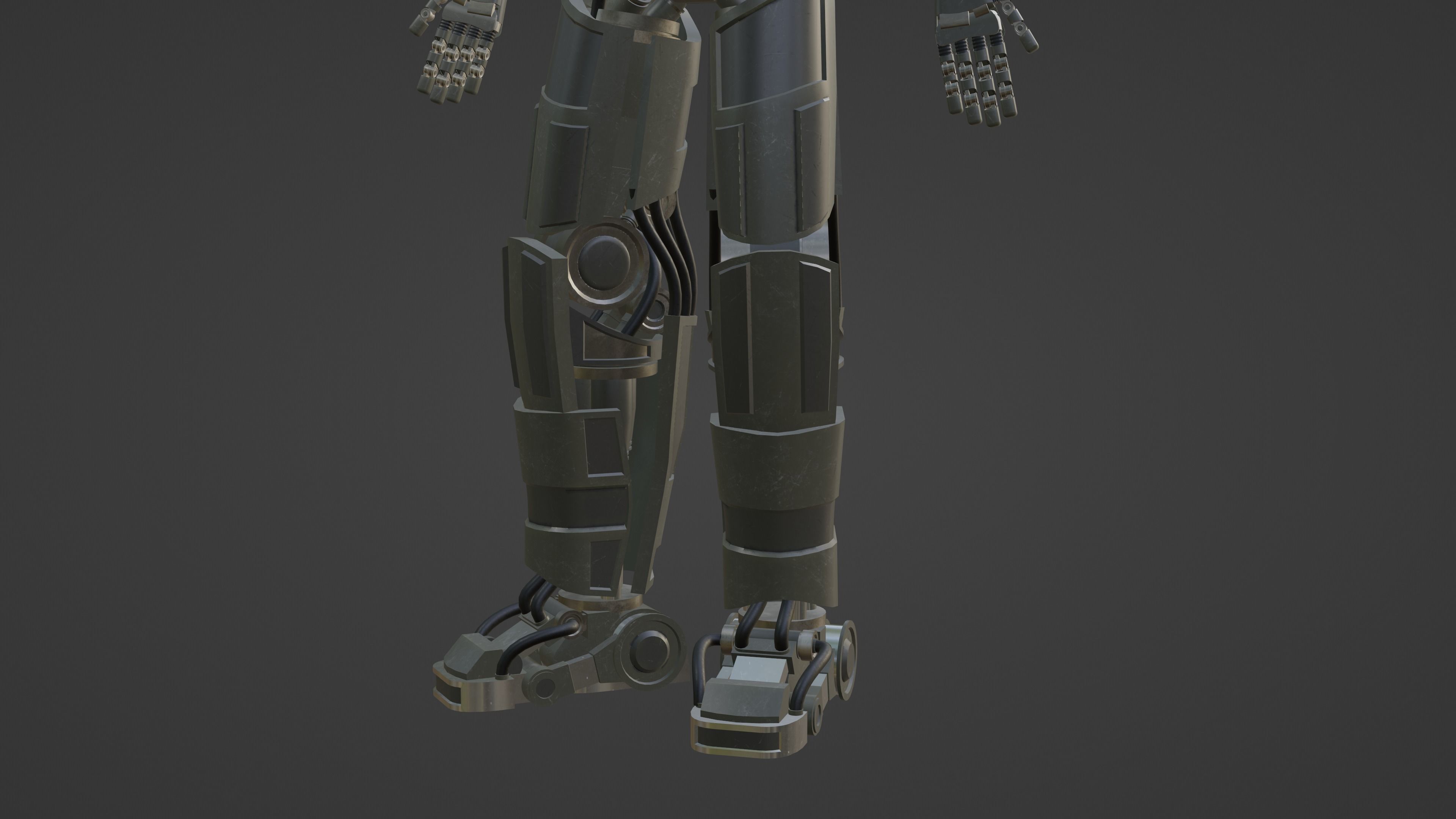Robot Soldier Free 3D model_7