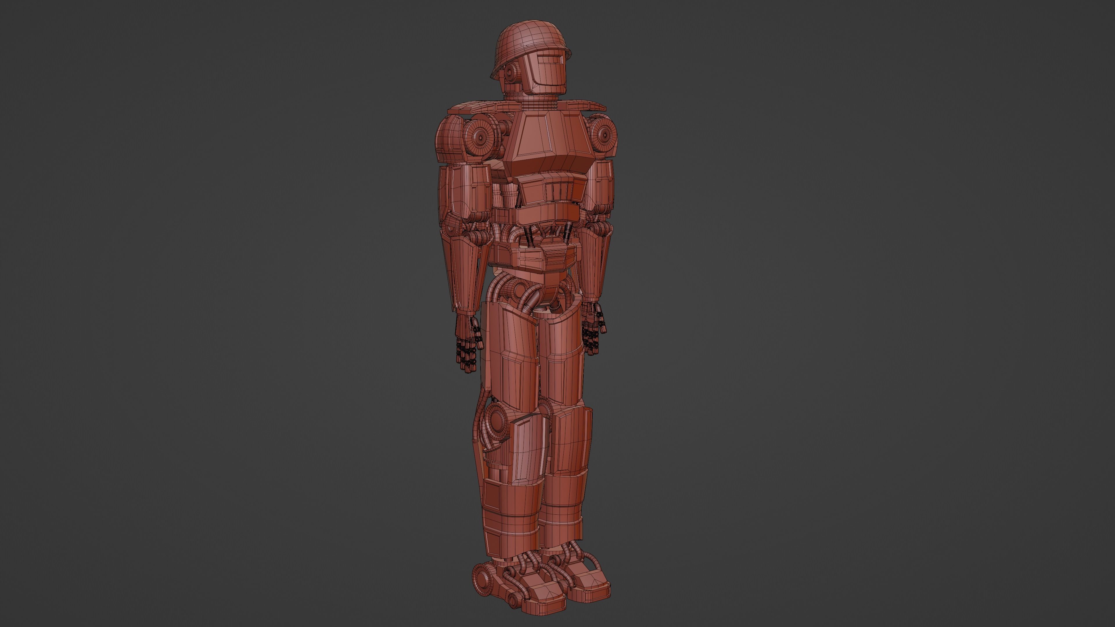 Robot Soldier Free 3D model_19